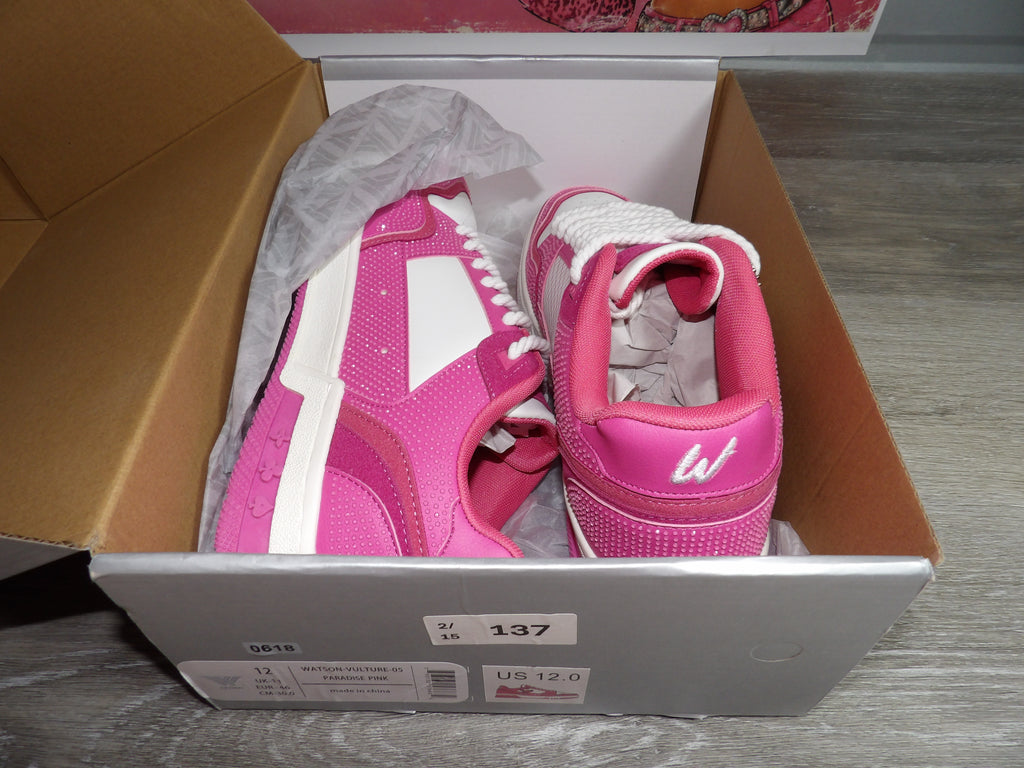 Watson Vulture Sneakers – Vibrant Paradise Pink (Size US 12)