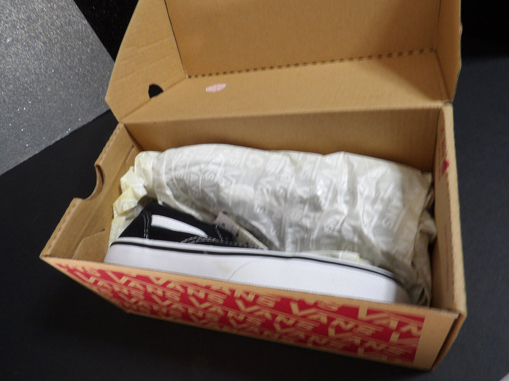 Youth Vans - Black and White (Size Youth 13)