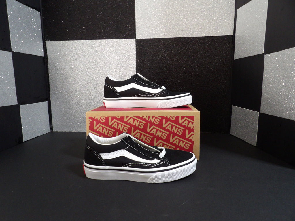 Youth Vans - Black and White (Size Youth 13)