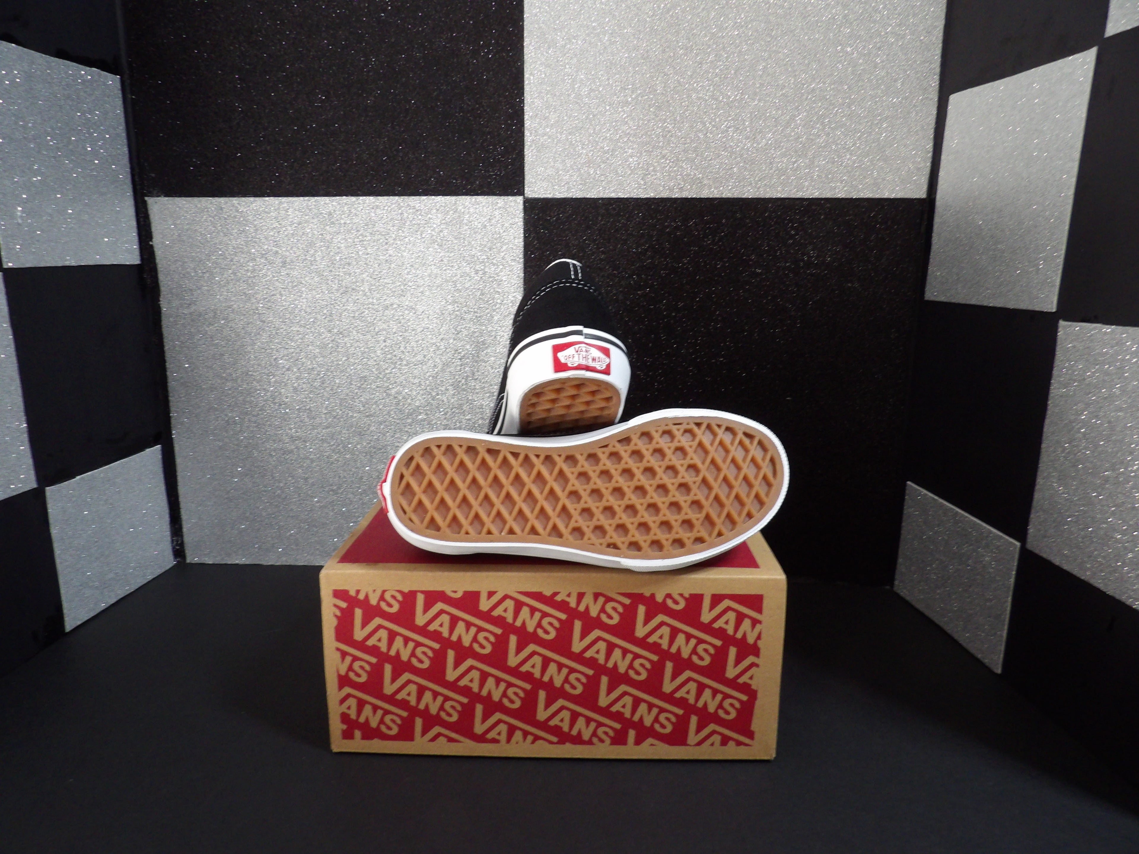 Youth Vans - Black and White (Size Youth 13)