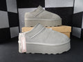 Cushionaire Luna Platform Mini Boots- Grey (US 8.5M 10W)