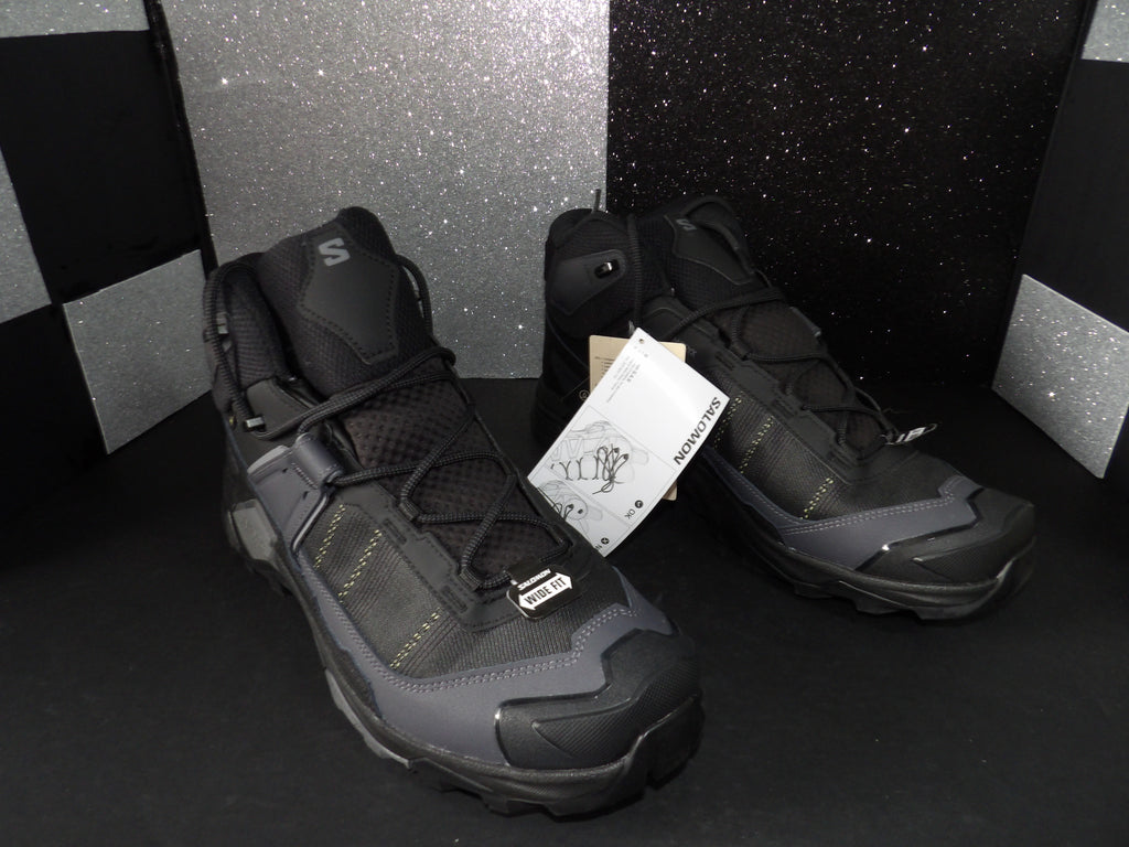 Salomon X Ultra 5 Mid Wide GTX - Black (Size US Men's 12 Extra Wide Width)