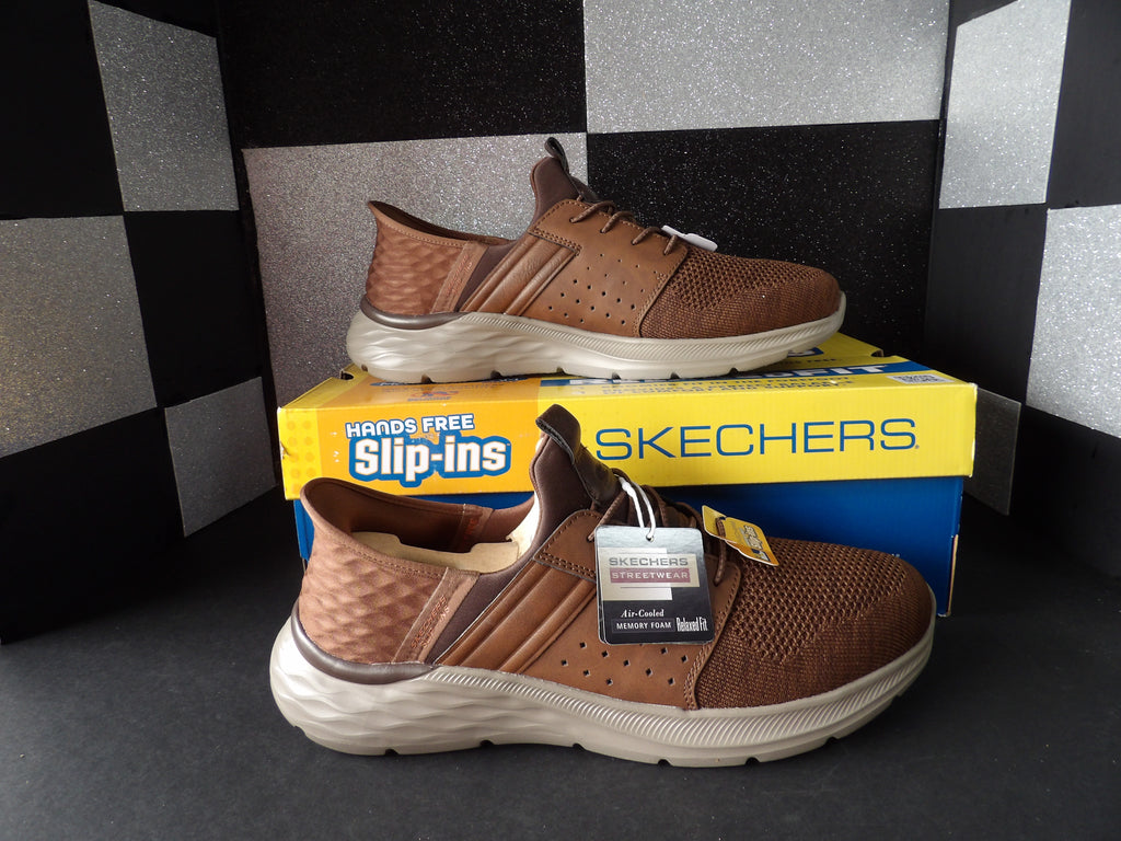 Skechers Slip-ins RF: Garner Newick Style 210803/ACDB –  Brown (Size US Mens 11.5)