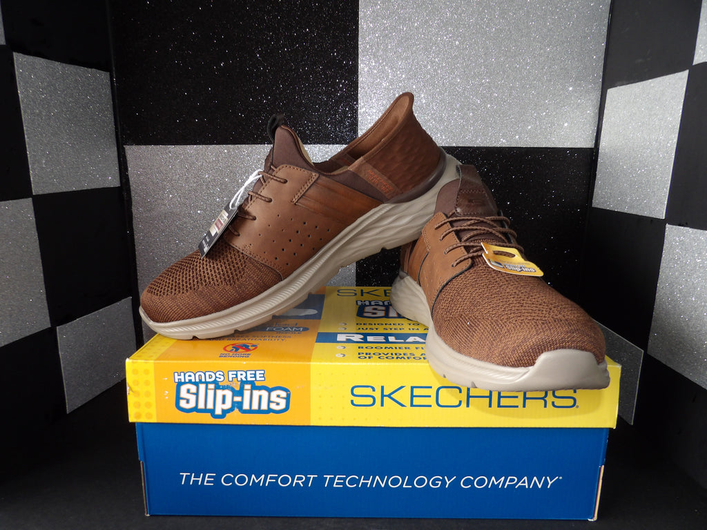 Skechers Slip-ins RF: Garner Newick Style 210803/ACDB –  Brown (Size US Mens 11.5)