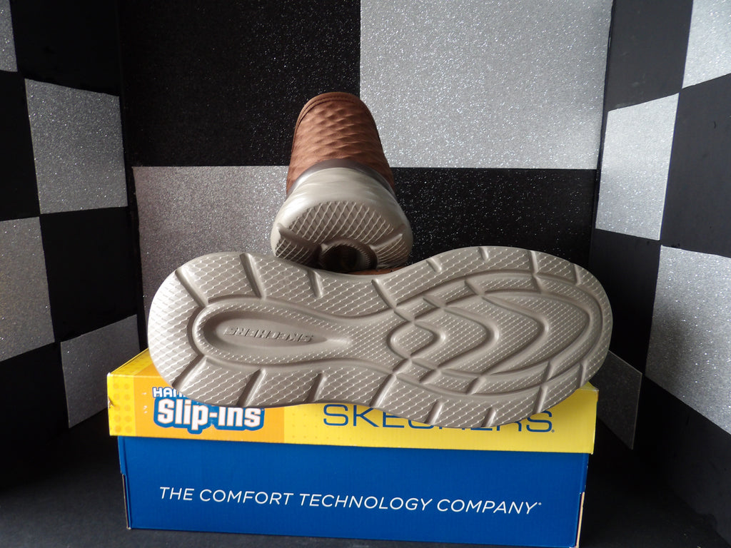 Skechers Slip-ins RF: Garner Newick Style 210803/ACDB –  Brown (Size US Mens 11.5)