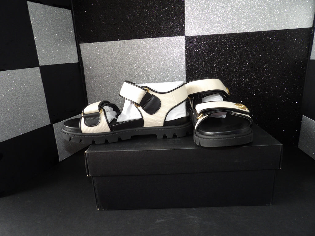 Coach Brynn Sandal – Chalk/Black (Size US Womens 6)