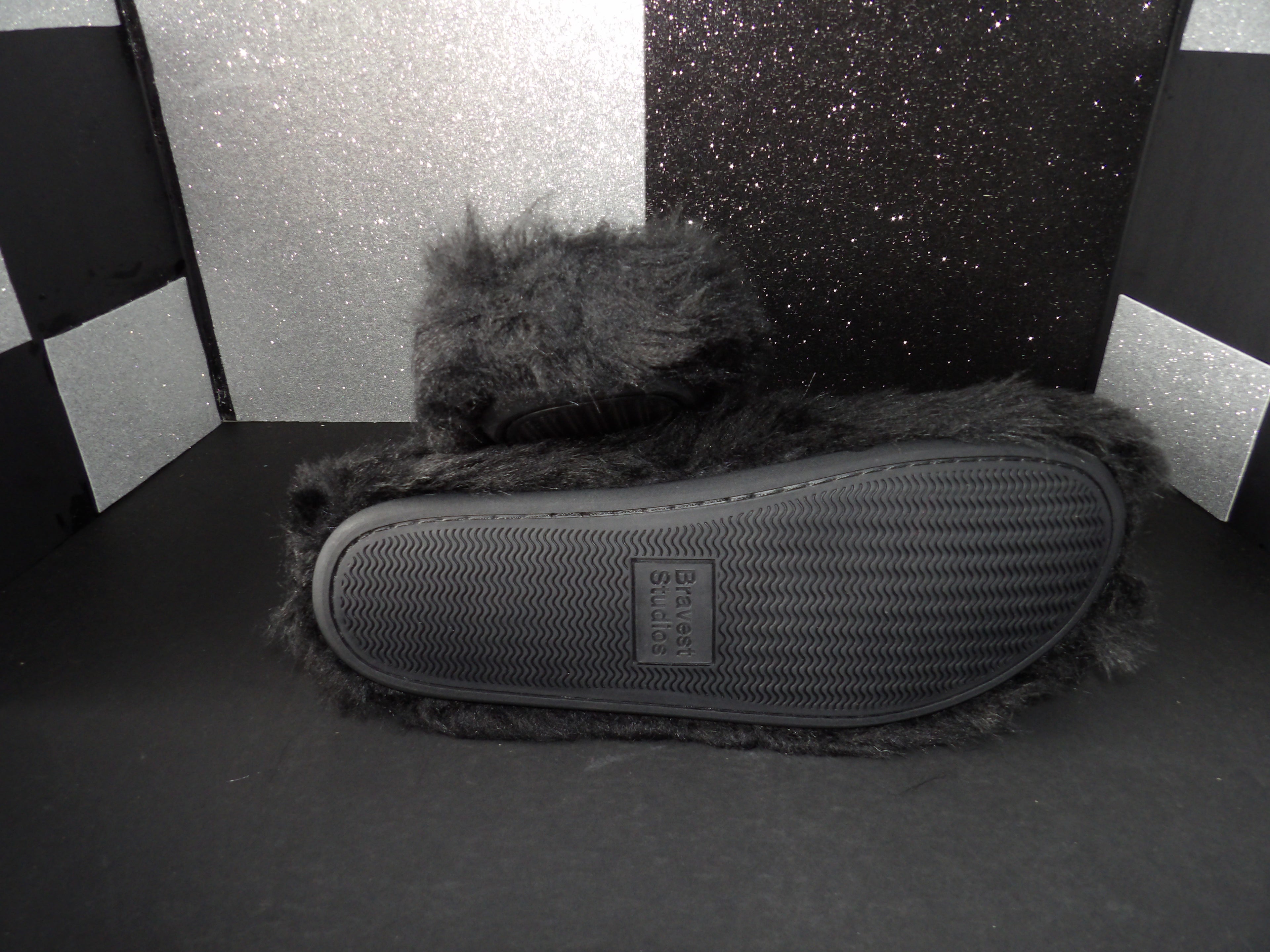 Bravest Studios Black Bear Claw Mules - Black (Size US Men's 15)