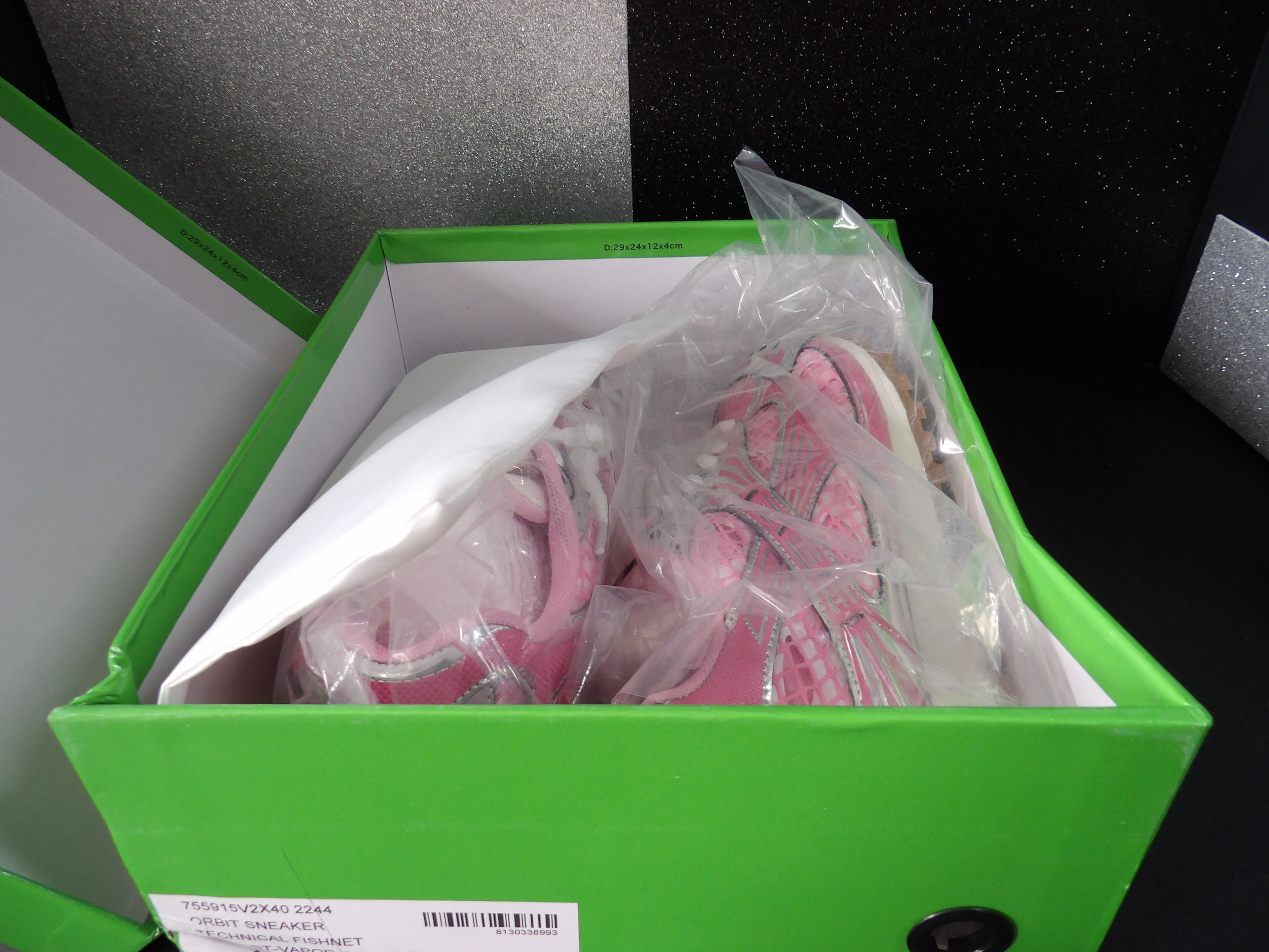 Bottega Veneta Orbit Sneakers – Pink/Silver (Size US Women's 6)