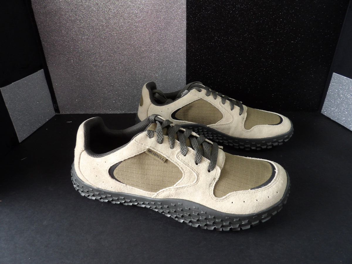 Merrell Wrapt Sneaker- Brown, Cream (US 8.5M)