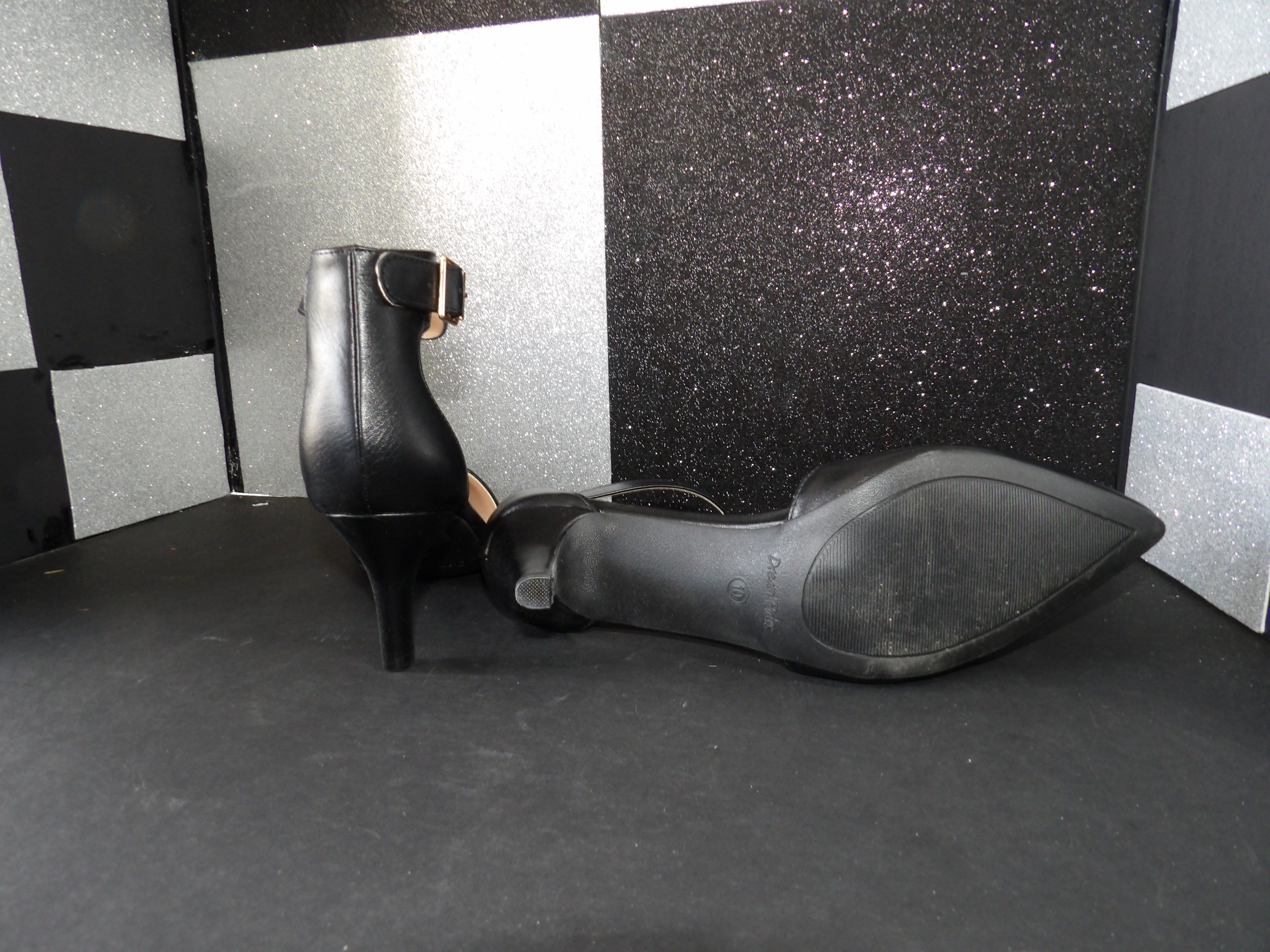 Dreampairs Lowpointed Heels- Black(US 10W)