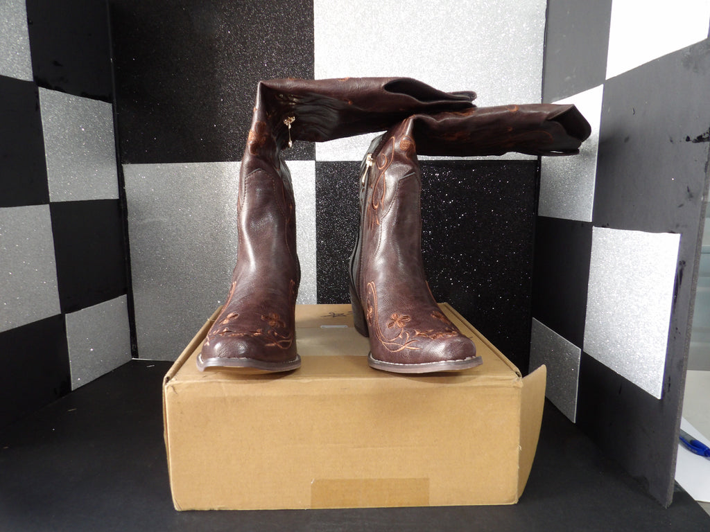 Western Cowboy Boot - Brown (Size US Women's 7)