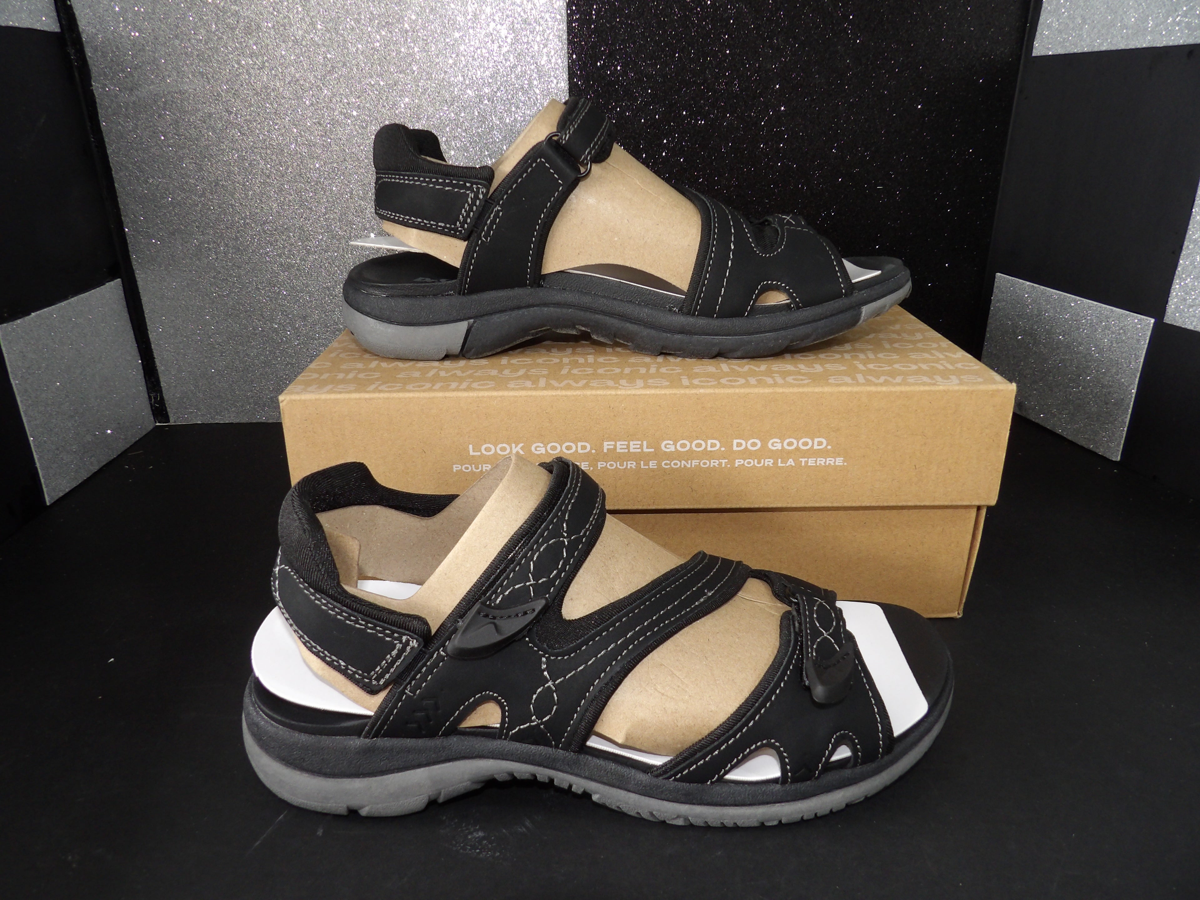 Dr. Scholl's Adelle Sport Sandals - Black (Size US Women's 7.5)
