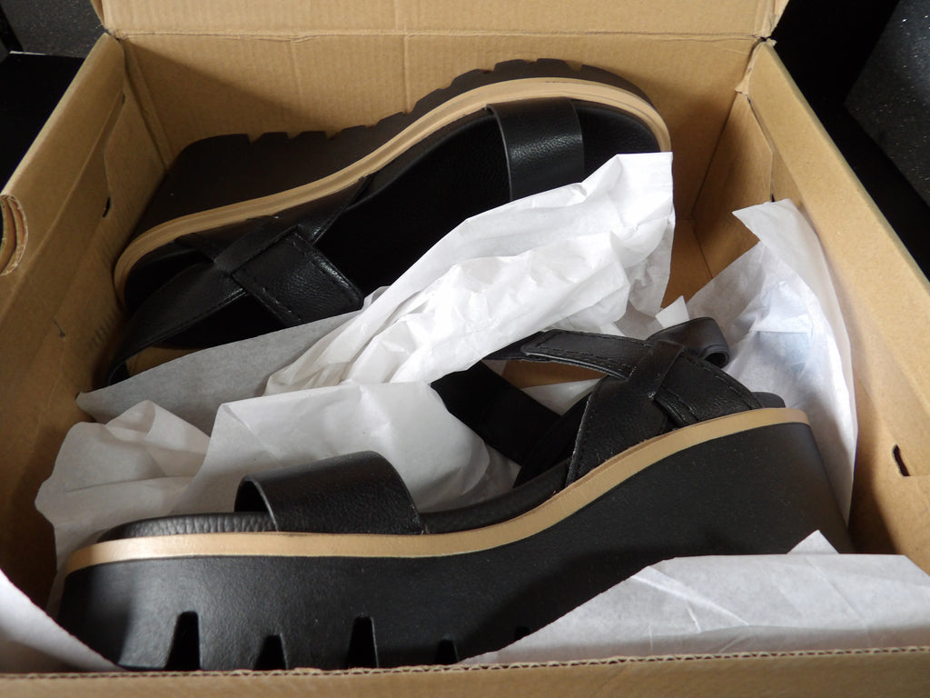 MIA Elamul Platform Sandals - Black (Size US Women's 8)