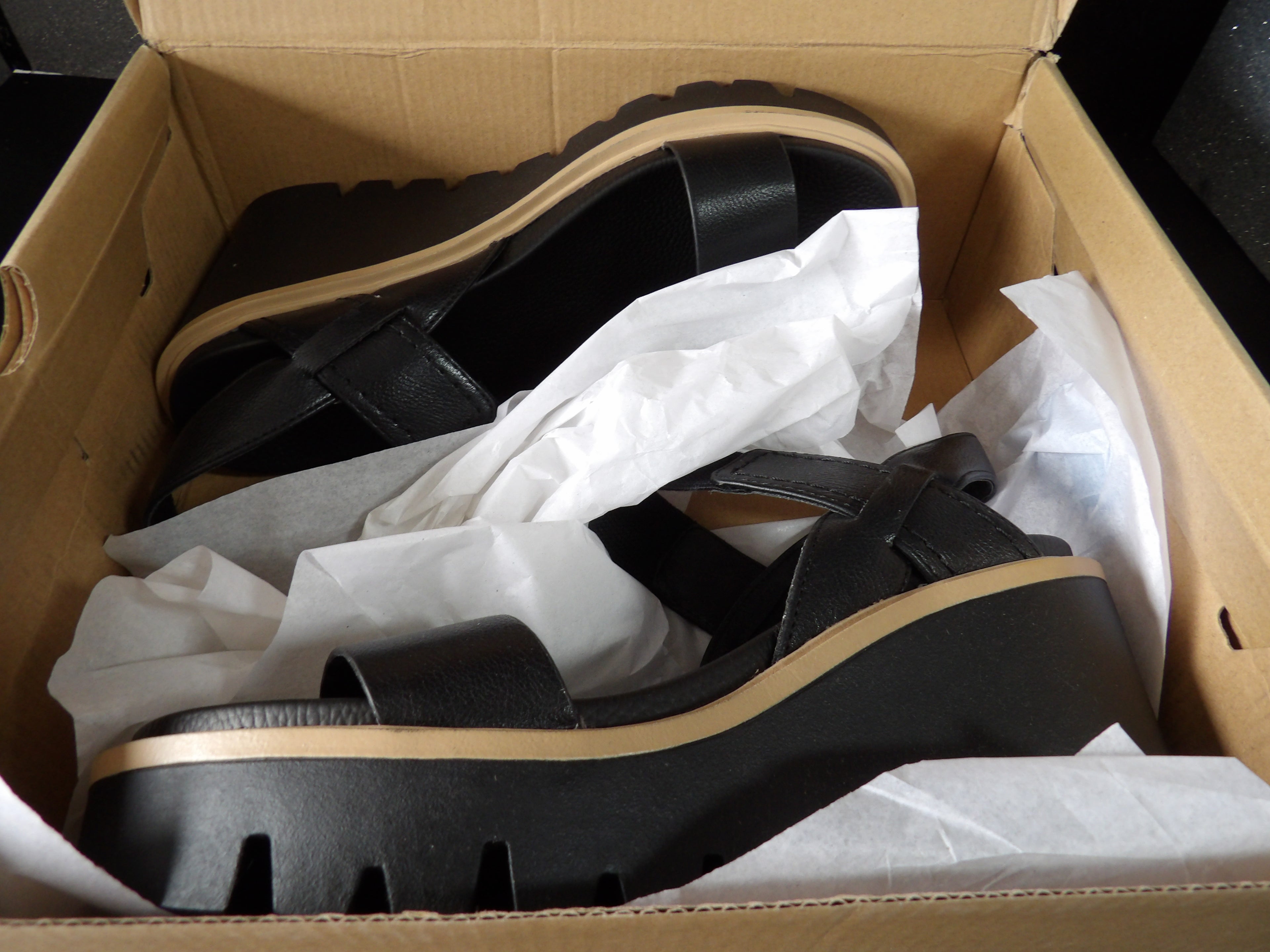 MIA Elamul Platform Sandals - Black (Size US Women's 8)