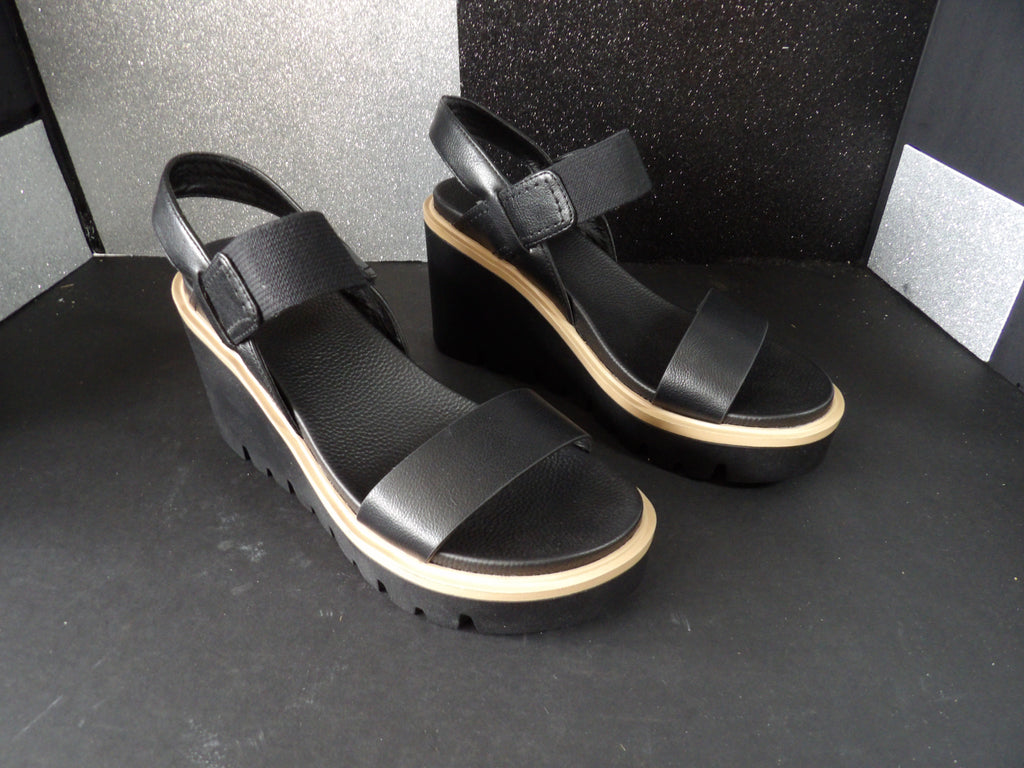 MIA Elamul Platform Sandals - Black (Size US Women's 8)