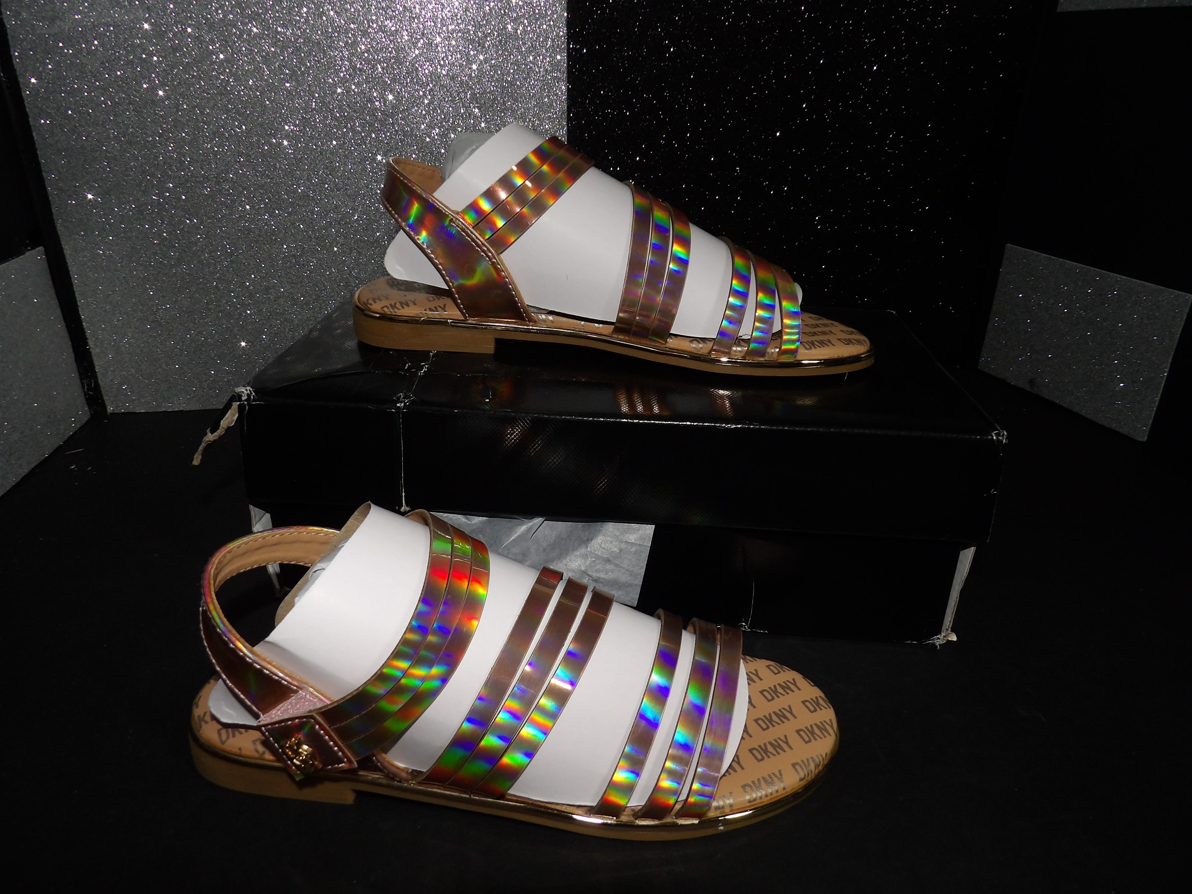 DKNY Cassie Denaris Sandals - Gold (Toddler Size US 1C)