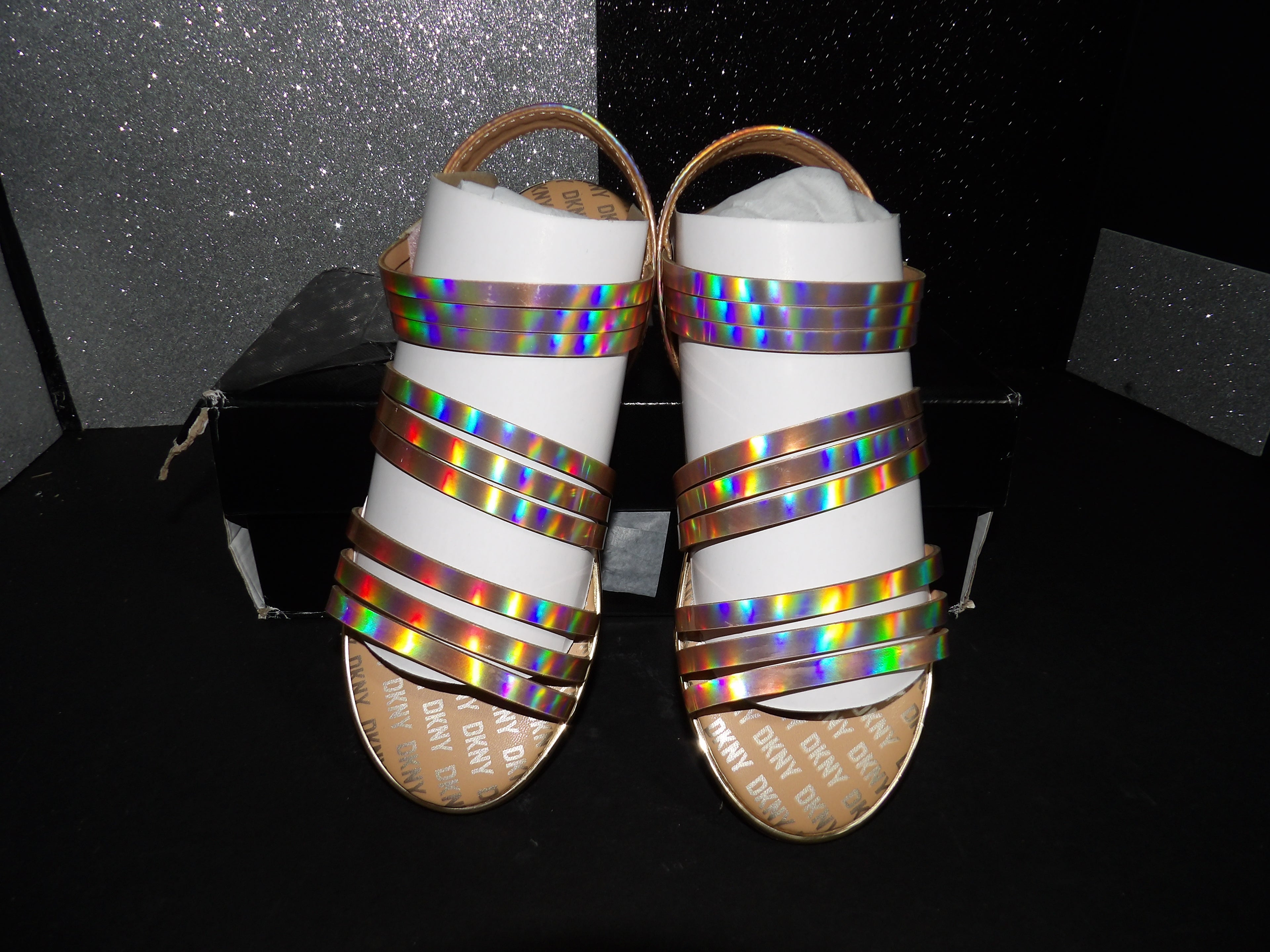 DKNY Cassie Denaris Sandals - Gold (Toddler Size US 1C)