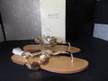 MOTF Naturally Chic Metallic Disc Lace-Up Sandals - Gold (Size US Women's 7)