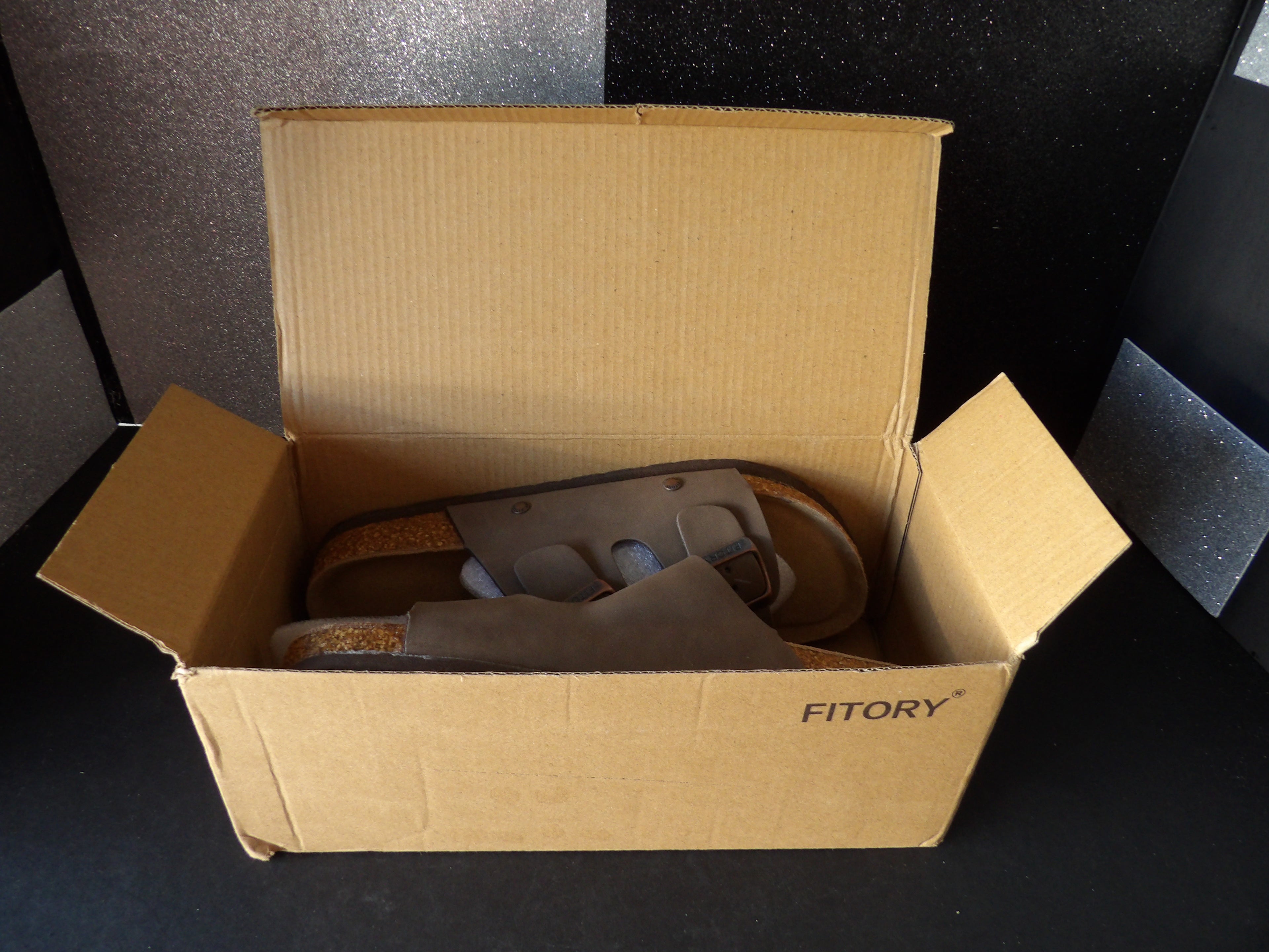 Filtory Jelercy Double Buckle Slide Sandals - Brown (Size US Women's 7)