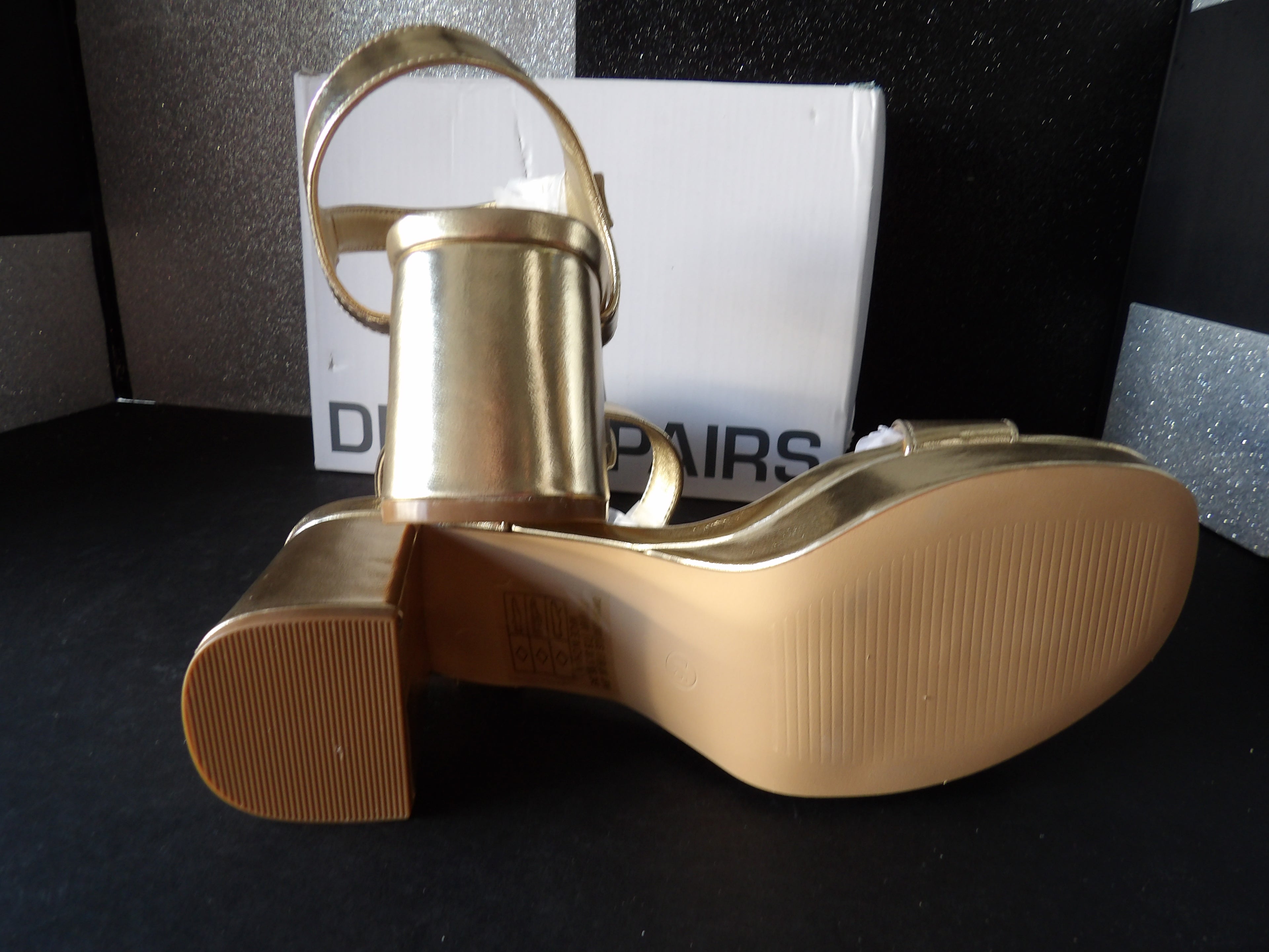 Strappy Heels- Light Gold (US Women's 7.5)