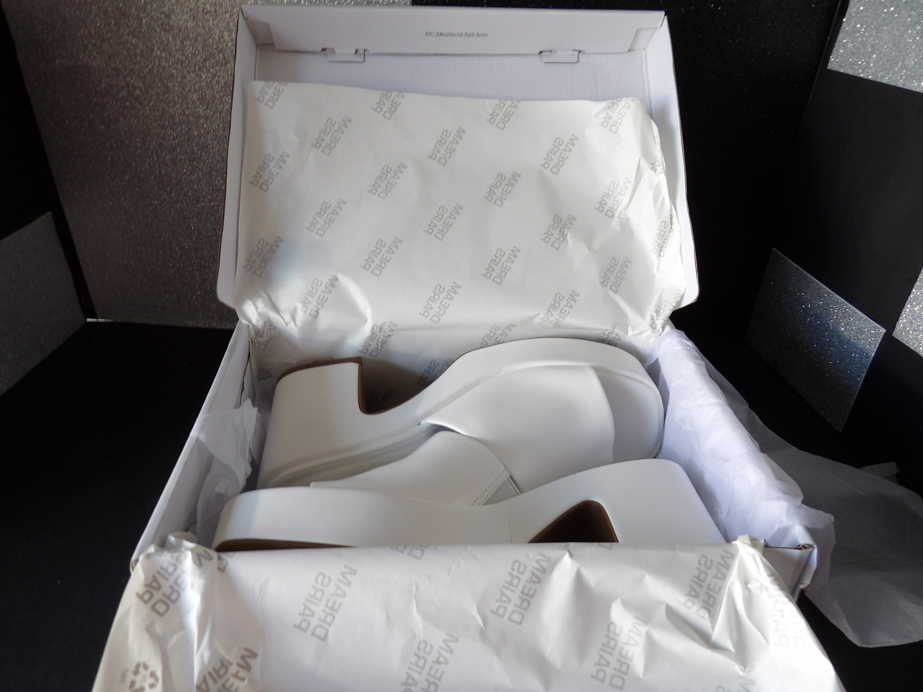 Dream Pairs Chunky Heels- White (US Women's 7.5)