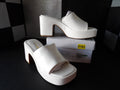 Dream Pairs Chunky Heels- White (US Women's 7.5)