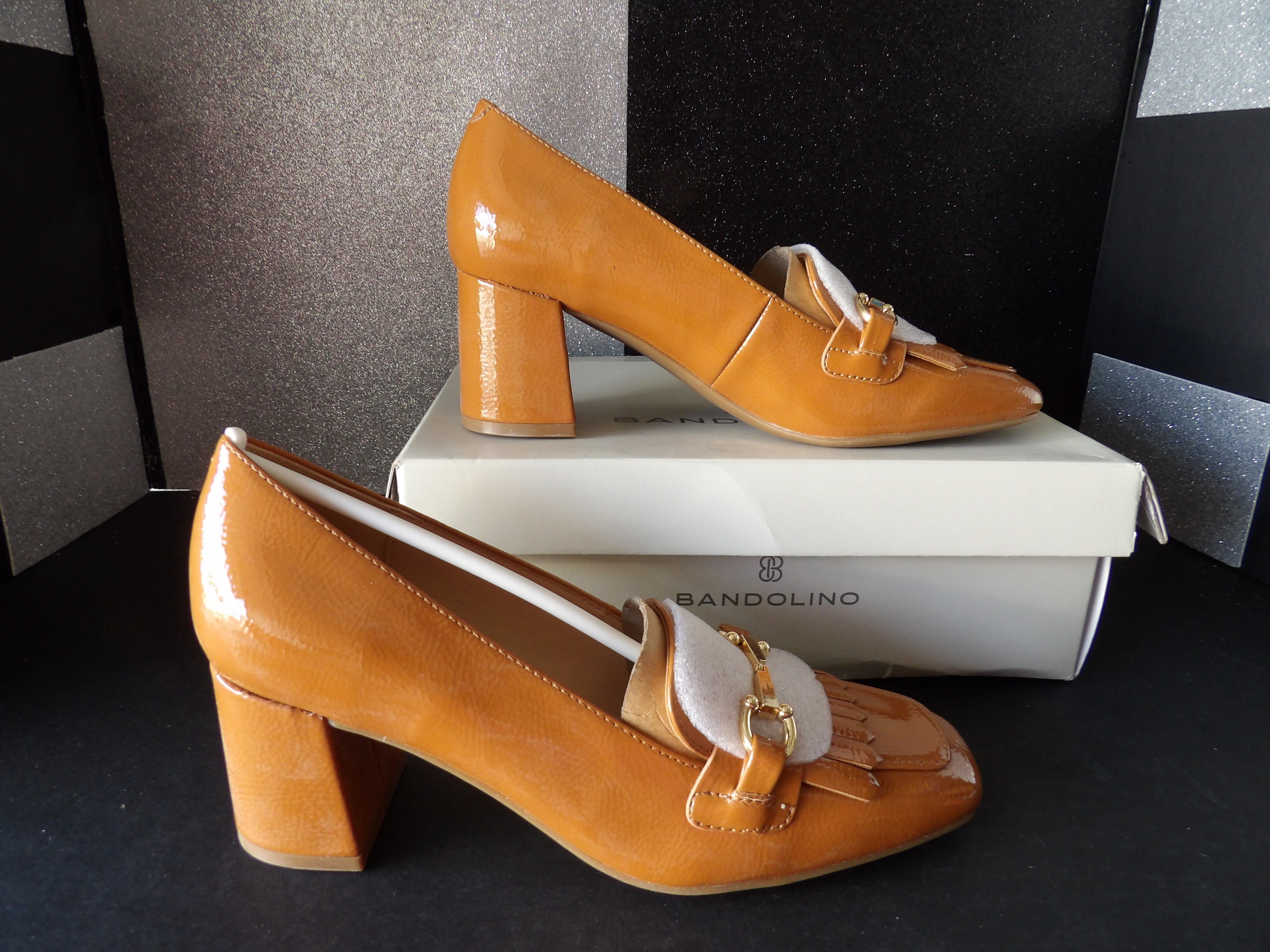 Bandolino LandryS3 Block Heels- Brown (US Women's 7)