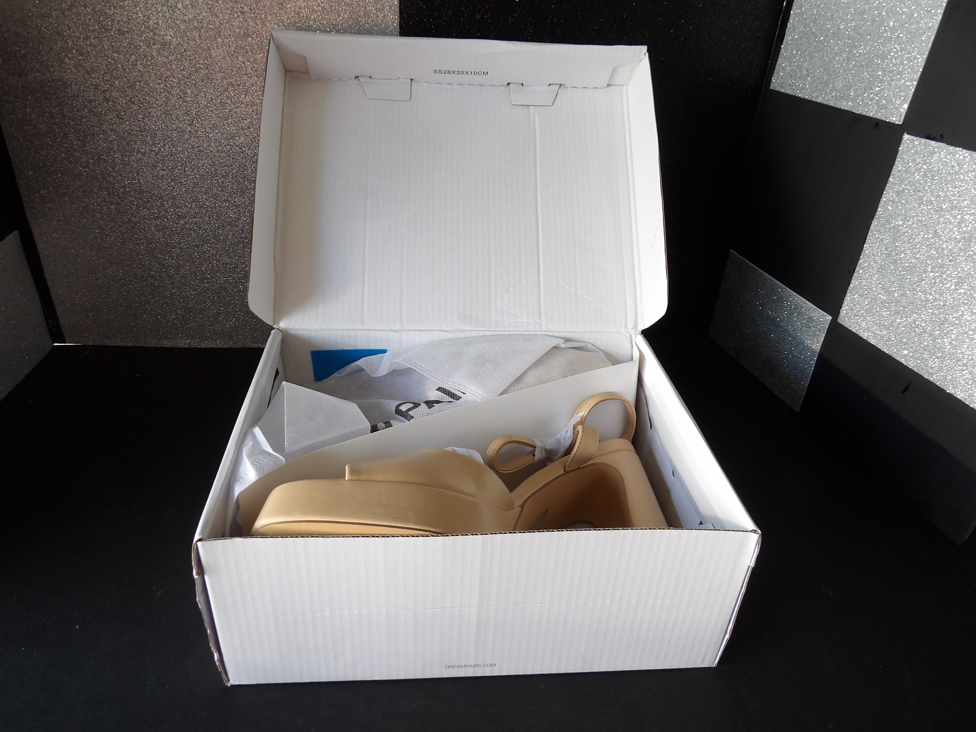Dream Pairs Tall Block Heels- Beige (US Women's 8.5)