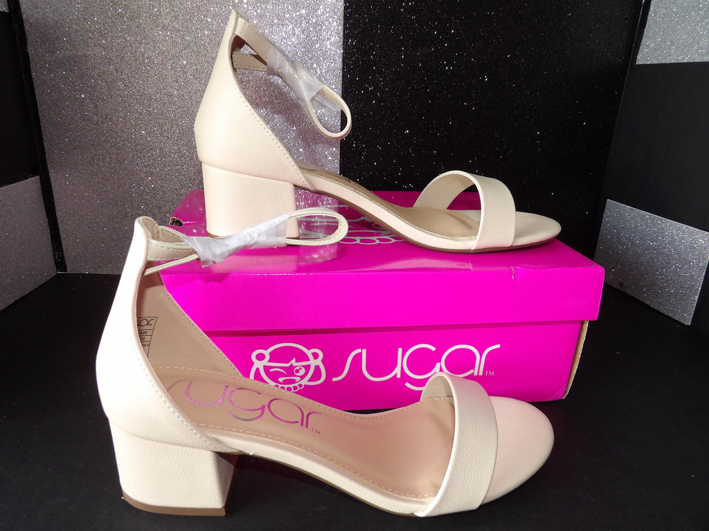 Sugar Noelle 7 Heels- Cream/White (US Women's 8.5)