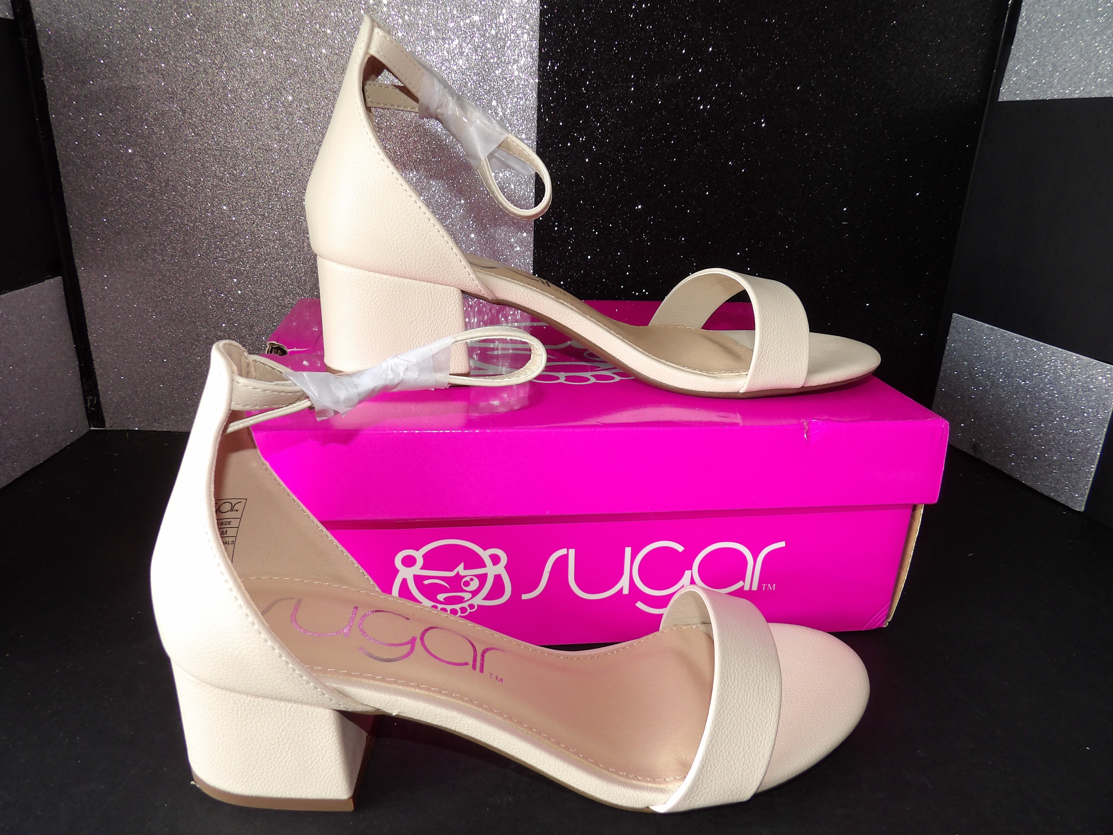Sugar Noelle 7 Heels- Cream/White (US Women's 8.5)