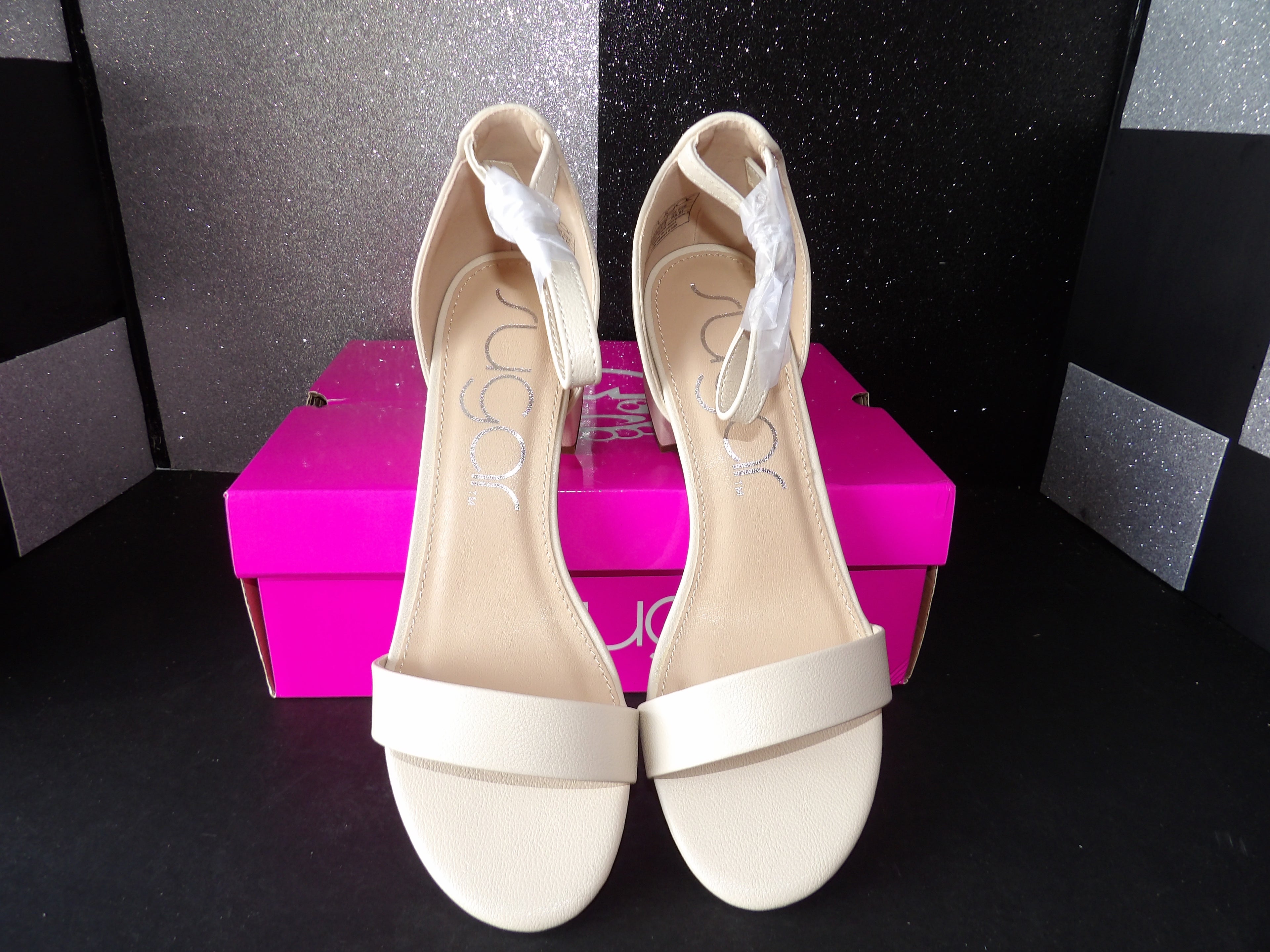 Sugar Noelle 7 Heels- Cream/White (US Women's 8.5)