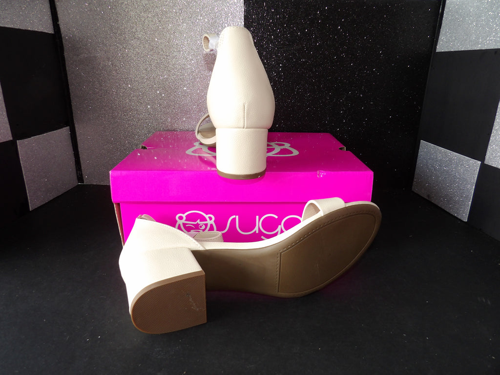 Sugar Noelle 7 Heels- Cream/White (US Women's 8.5)