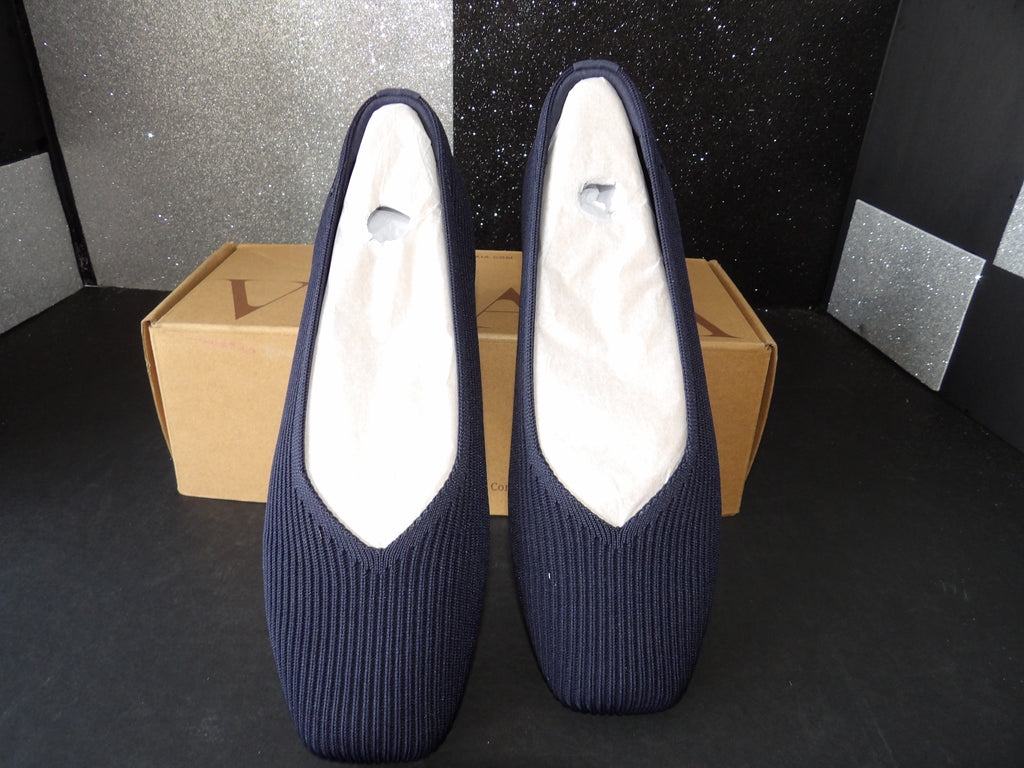 VIVAIA Margot 2.0 Knit Ballet Flats - Navy Blue (Women's US 6.5)