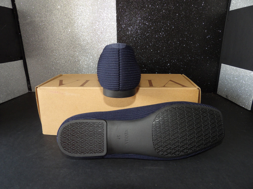 VIVAIA Margot 2.0 Knit Ballet Flats - Navy Blue (Women's US 6.5)