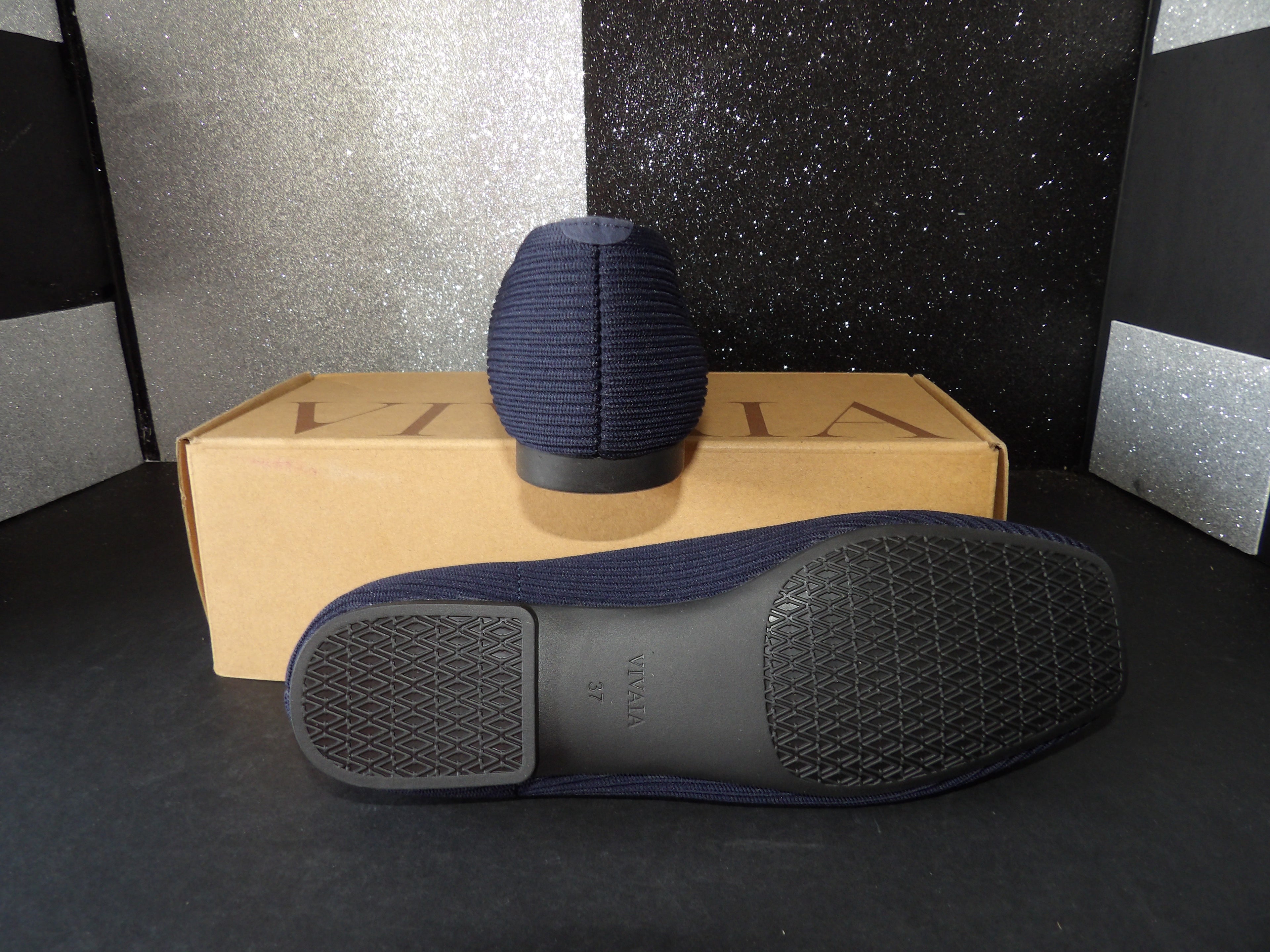 VIVAIA Margot 2.0 Knit Ballet Flats - Navy Blue (Women's US 6.5)