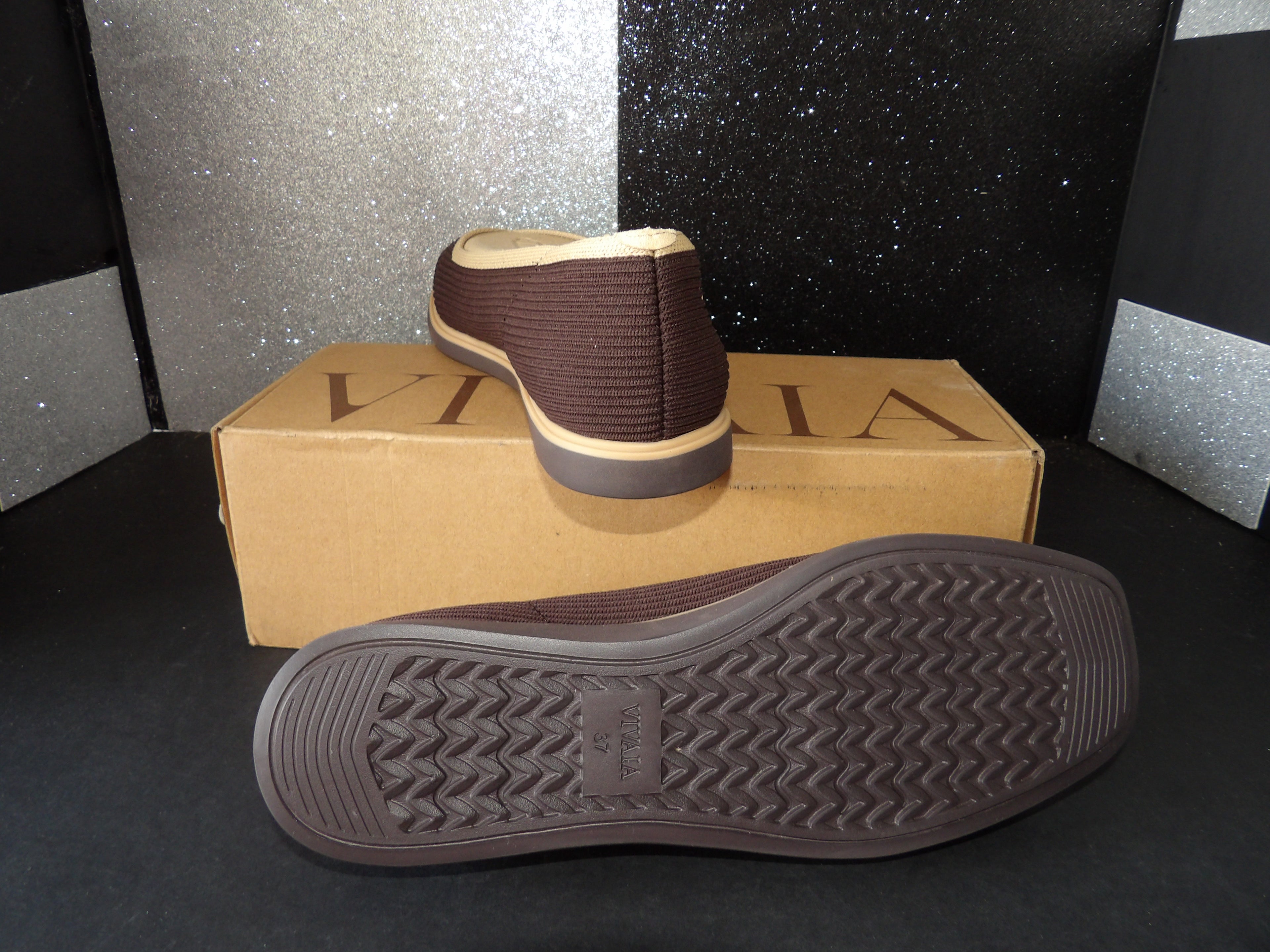 VIVAIA Mabel Knit Loafers - Chocolate Brown (Women's US 6.5)