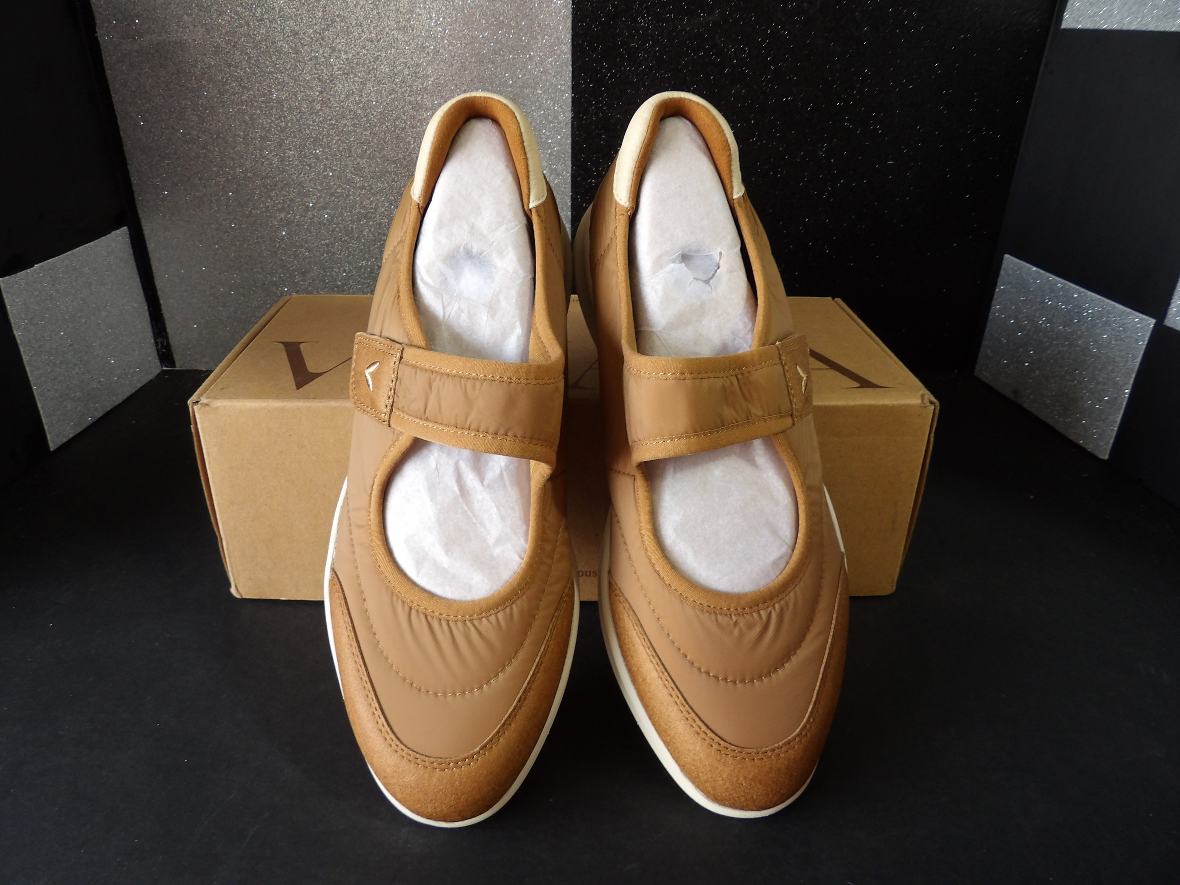 VIVAIA Ivee Mary Jane Sneaker Flats - Chestnut Brown (Women's US Size 6.5)