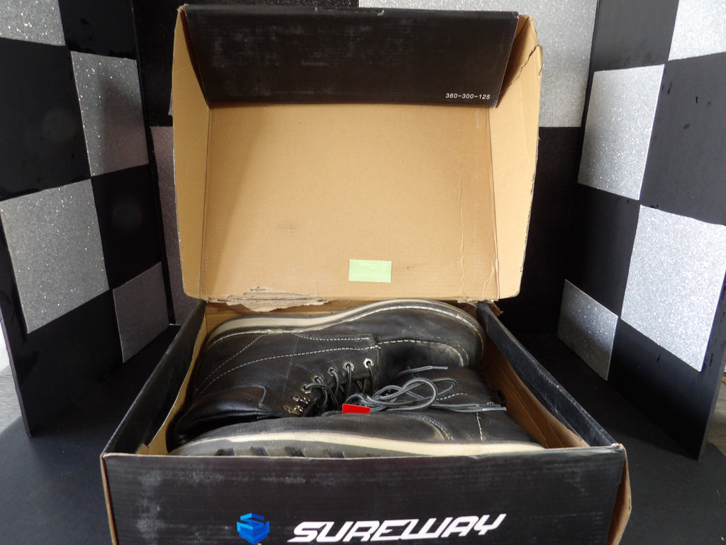 Sureway Steel Toe Work Boots – Black (Men's US Size 12)