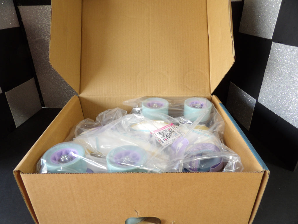 Pacer Charger Youth Quad Roller Skates – White/Pastel Purple (Youth Size 12)