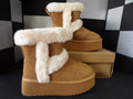 Dream Pairs Platform Winter Boots – Chestnut (Women's US Size 8)