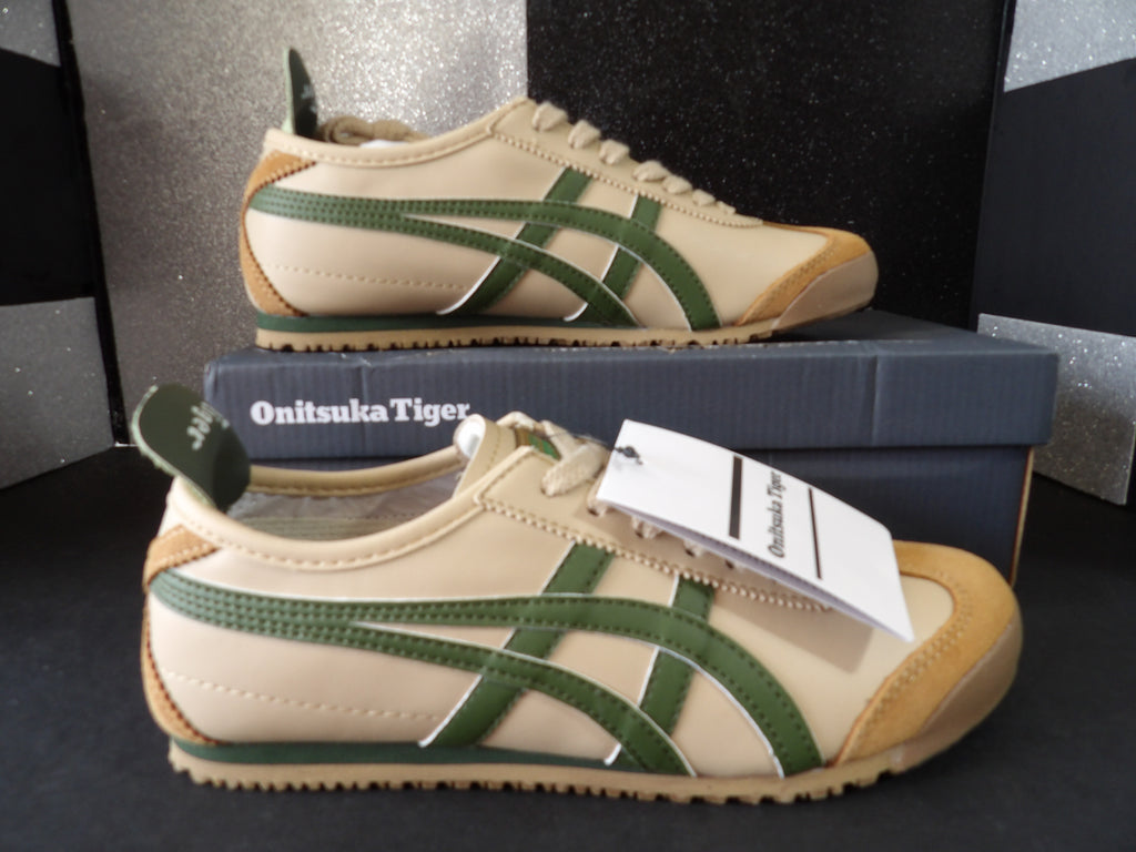 Onitsuka Tiger Mexico 66 Sneakers – Cream/Green (Size EU 40.5 / US Men's 7.5 / Women's 9)