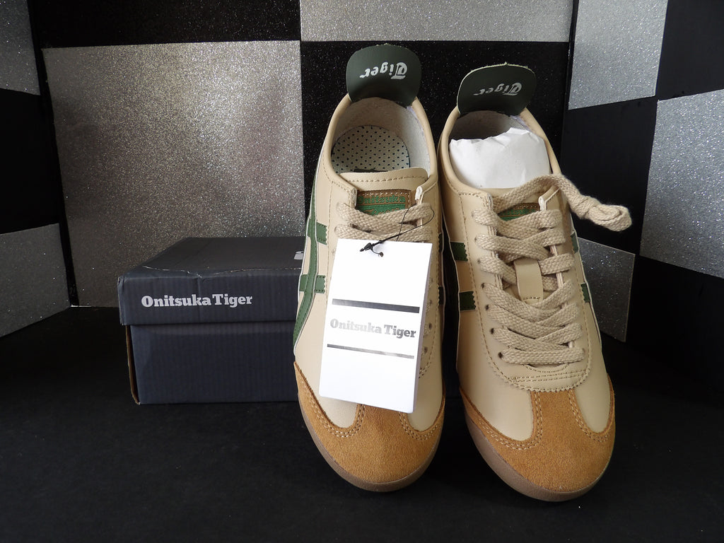 Onitsuka Tiger Mexico 66 Sneakers – Cream/Green (Size EU 40.5 / US Men's 7.5 / Women's 9)