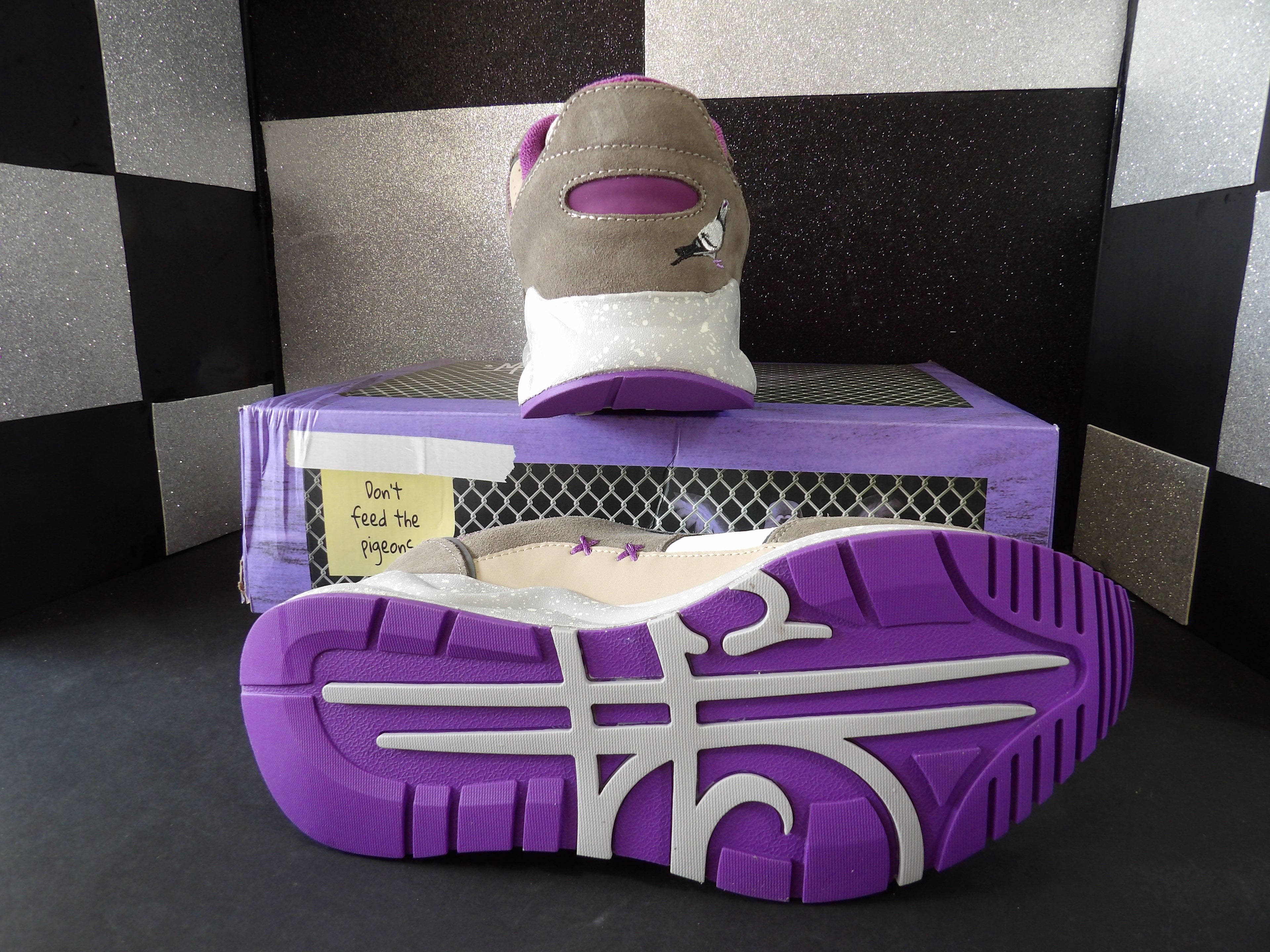 Mache x Staple Pigeon Runner Sneakers – Taupe/Purple (Men's US Size 9)