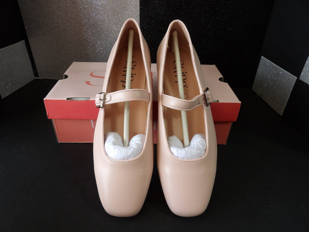 Skipp Model P Mary Jane Flats – Mauve (Size US Girls 4.5)