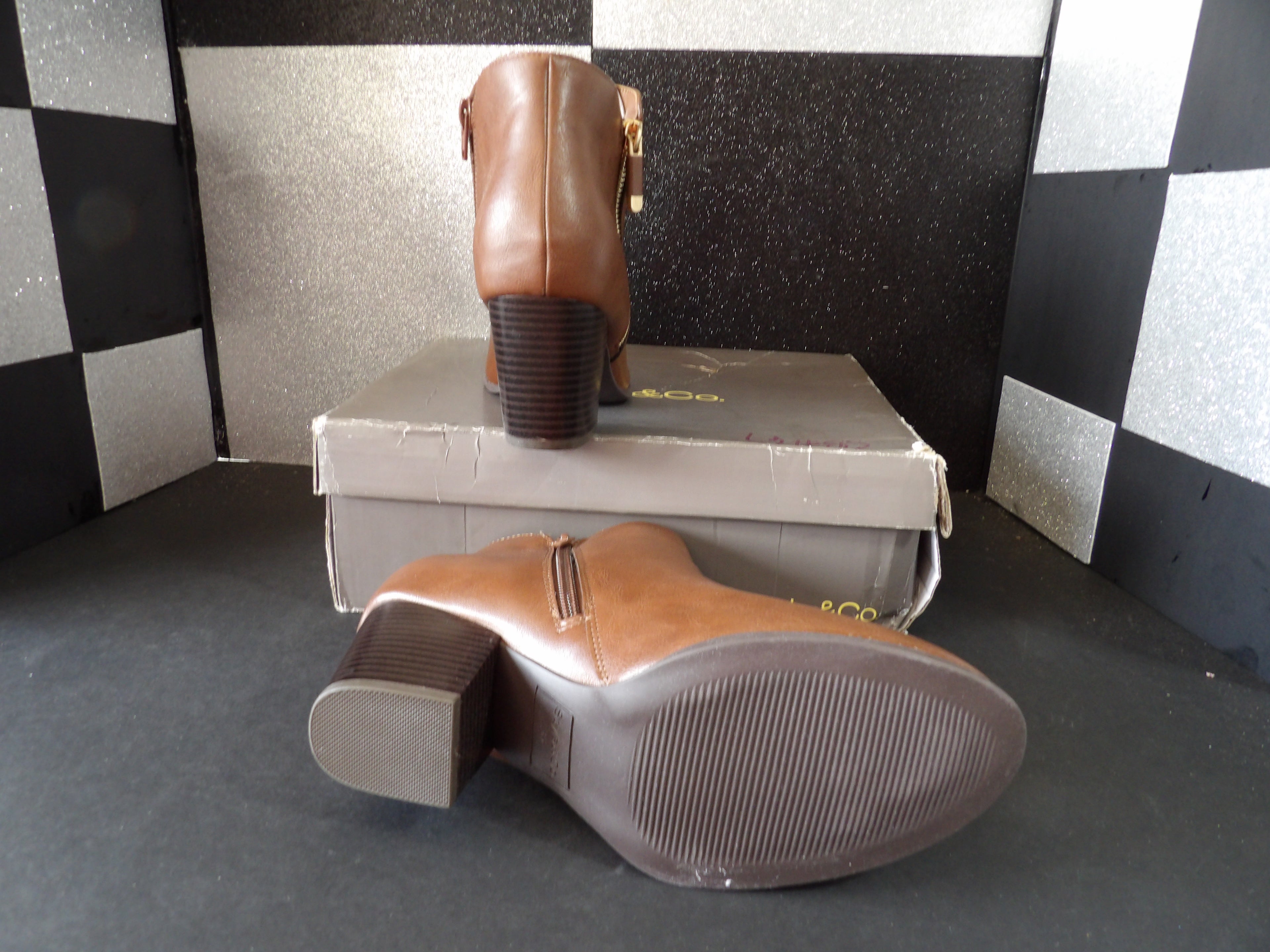 Style & Co Masrina Ankle Boots – Cognac Brown (Size US Women's 8.5)