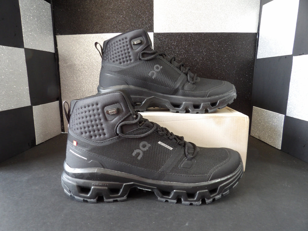 On Cloudrock Mid Waterproof Hiking Boots – Black (Size US Men's 10)