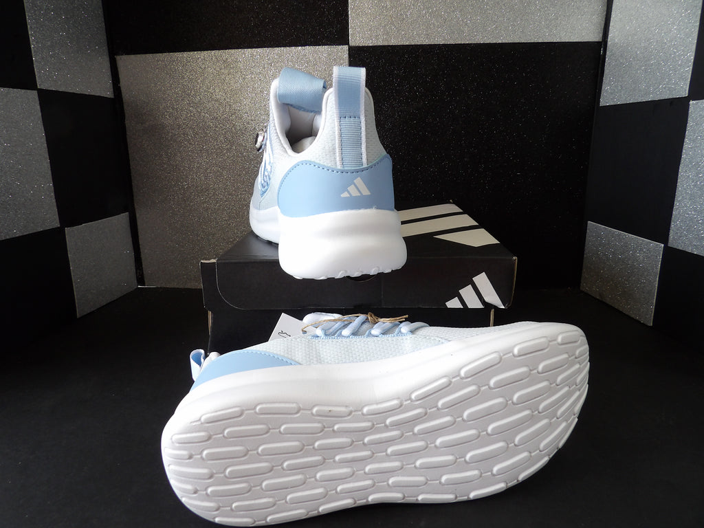 Adidas Light Racer 3.0 Cloudfoam – White/Light Blue (Size US Youth 4 W 5.5)