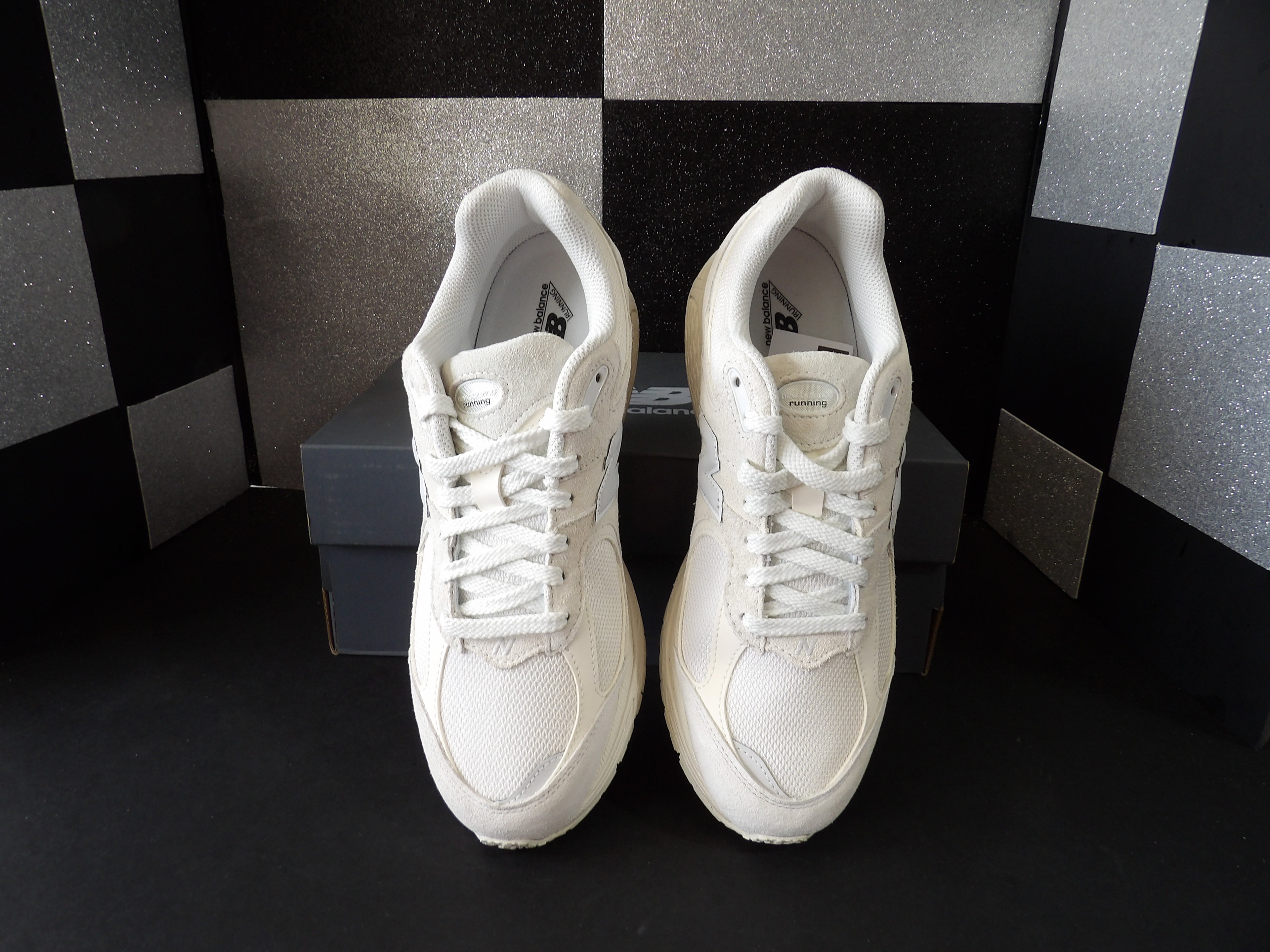 New Balance 2002R Lifestyle Sneakers – Triple White (Size US Men's 9.5 / Women's 11)