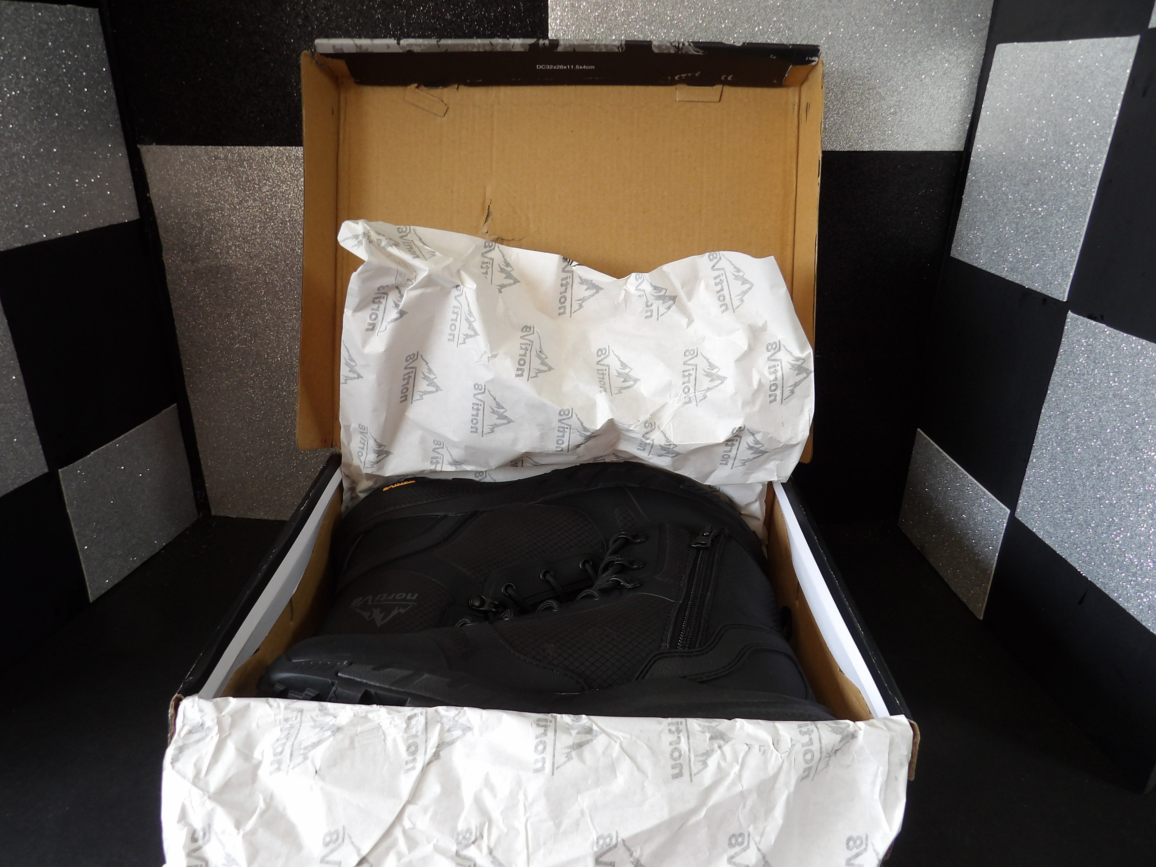 NORTIV 8 SNMT241M Tactical Military Boots – Black (Size US Men's 8)