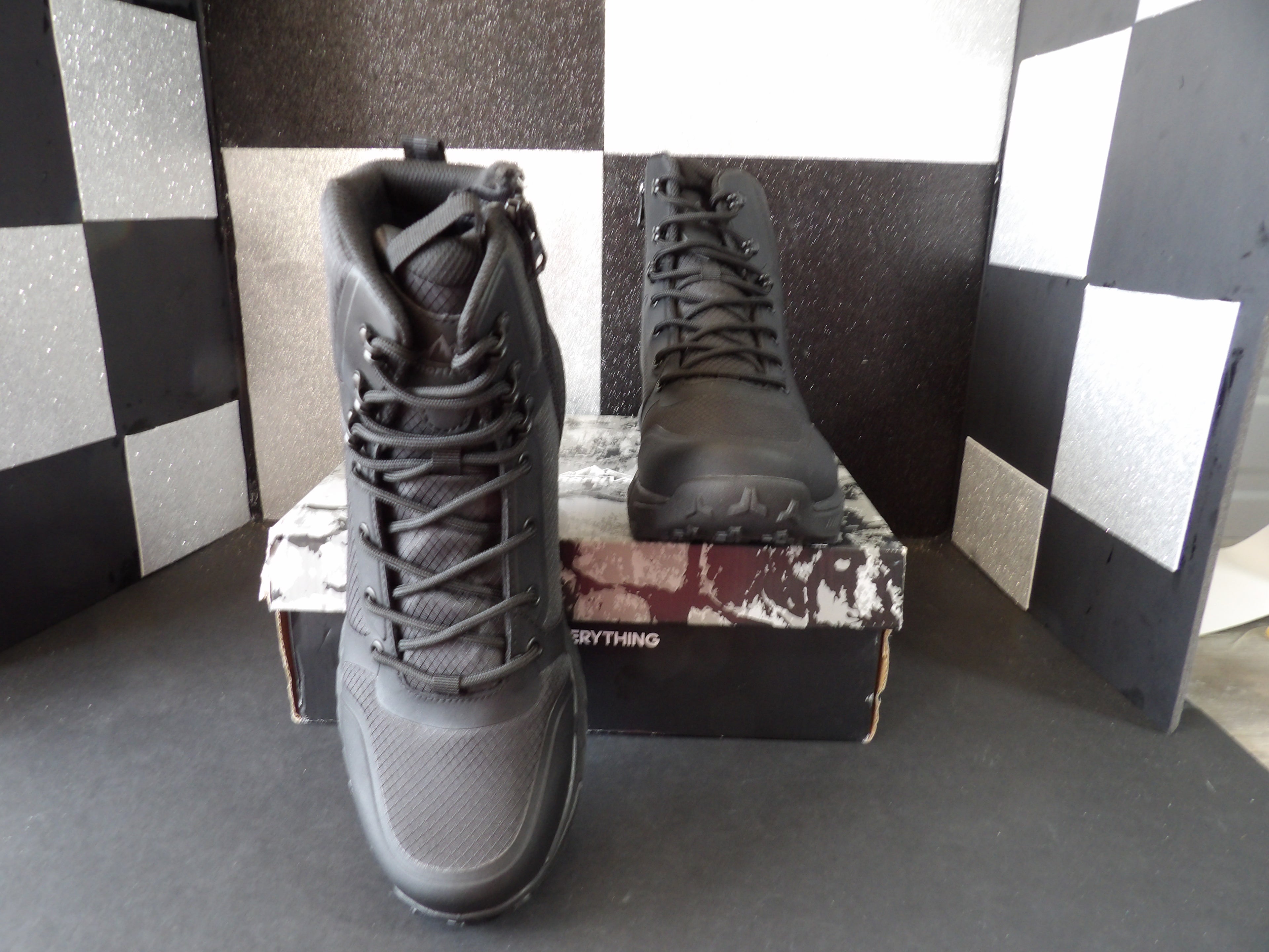 NORTIV 8 SNMT241M Tactical Military Boots – Black (Size US Men's 8)